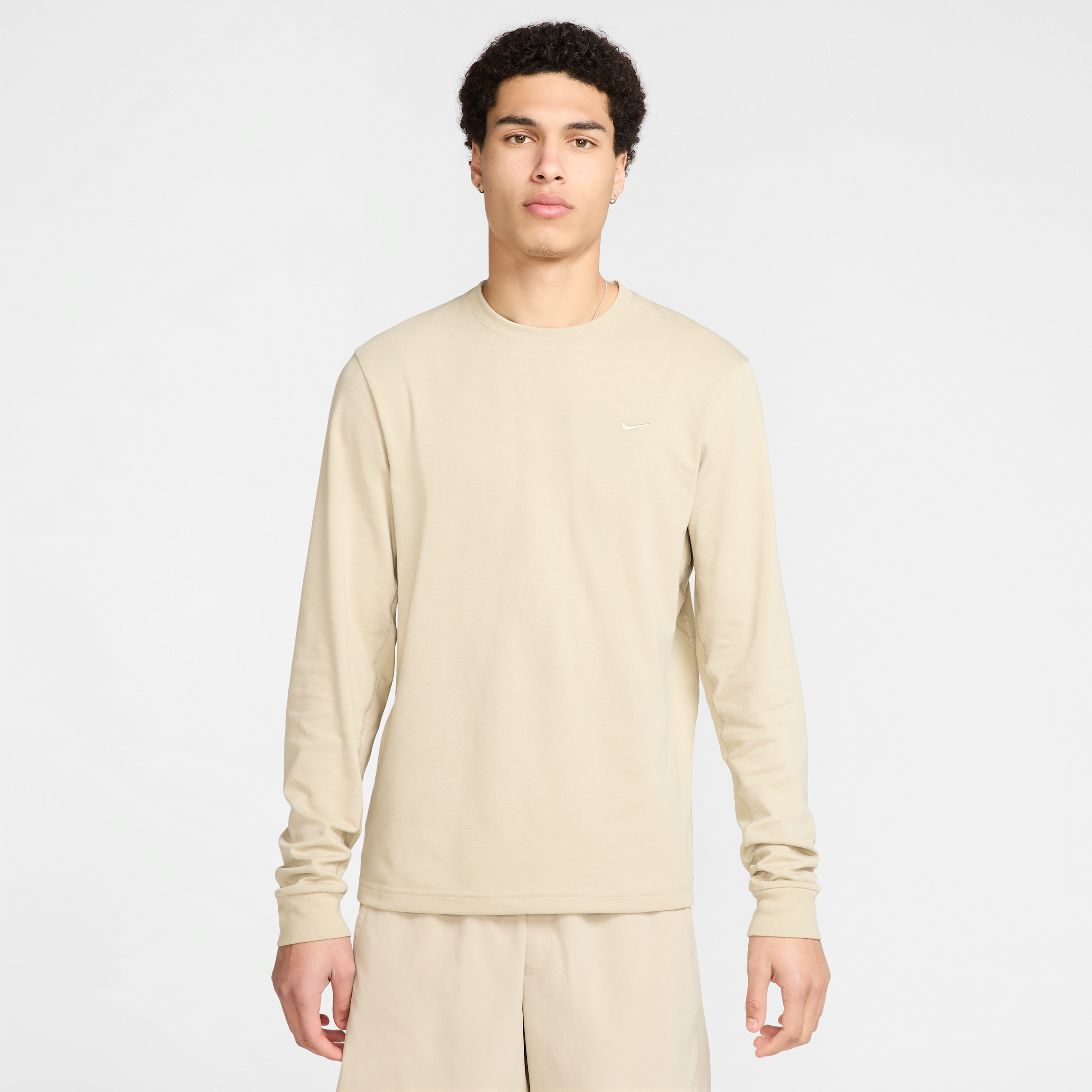 Nike Men's Primary Dri-fit Long-sleeve Versatile Top In Brown