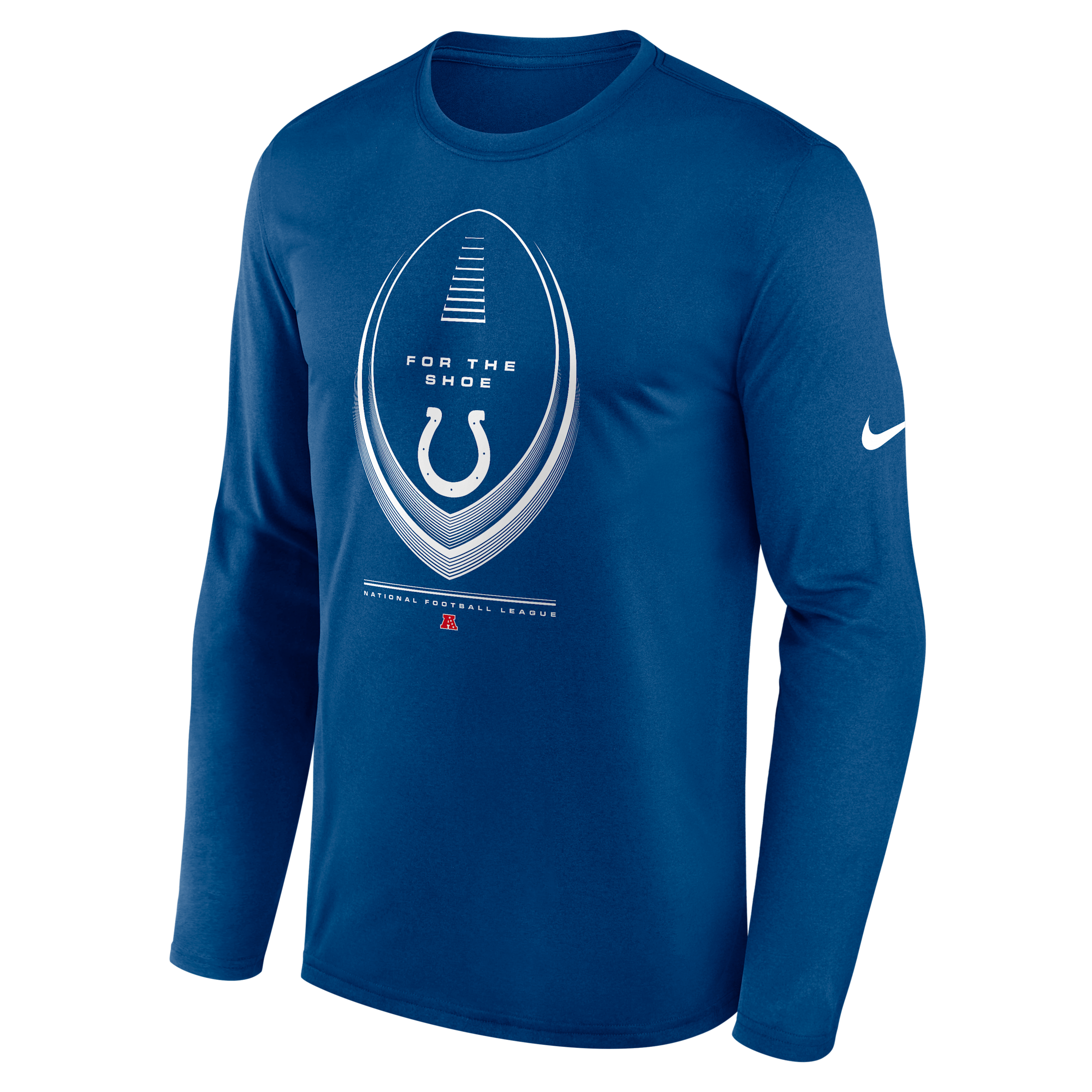 Indianapolis Colts Legend Icon Nike Men's Dri-FIT NFL Long-Sleeve T-Shirt in Blue | NKHT4LB98-NDB