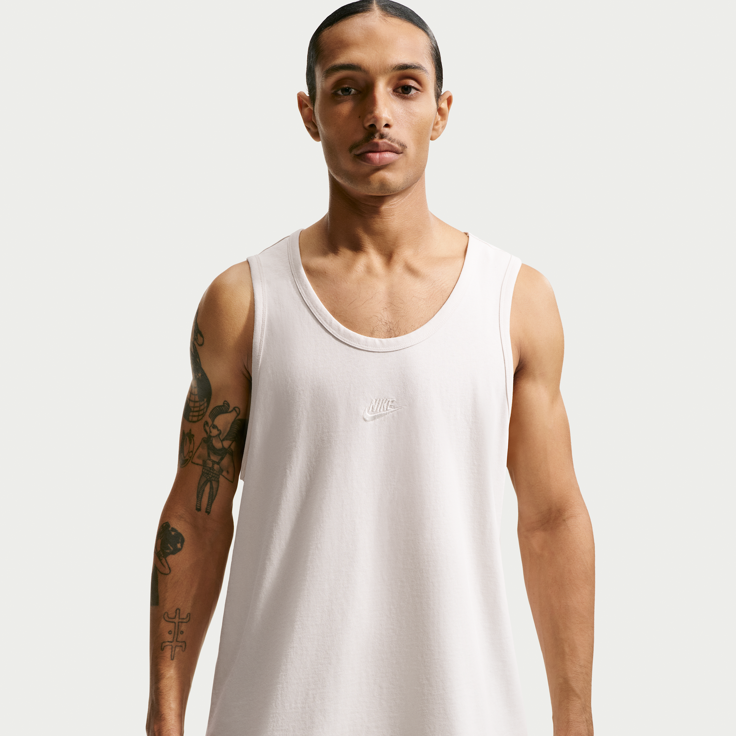 Nike Men's Sportswear Premium Essentials Futura Tank Top in Phantom Size: XL