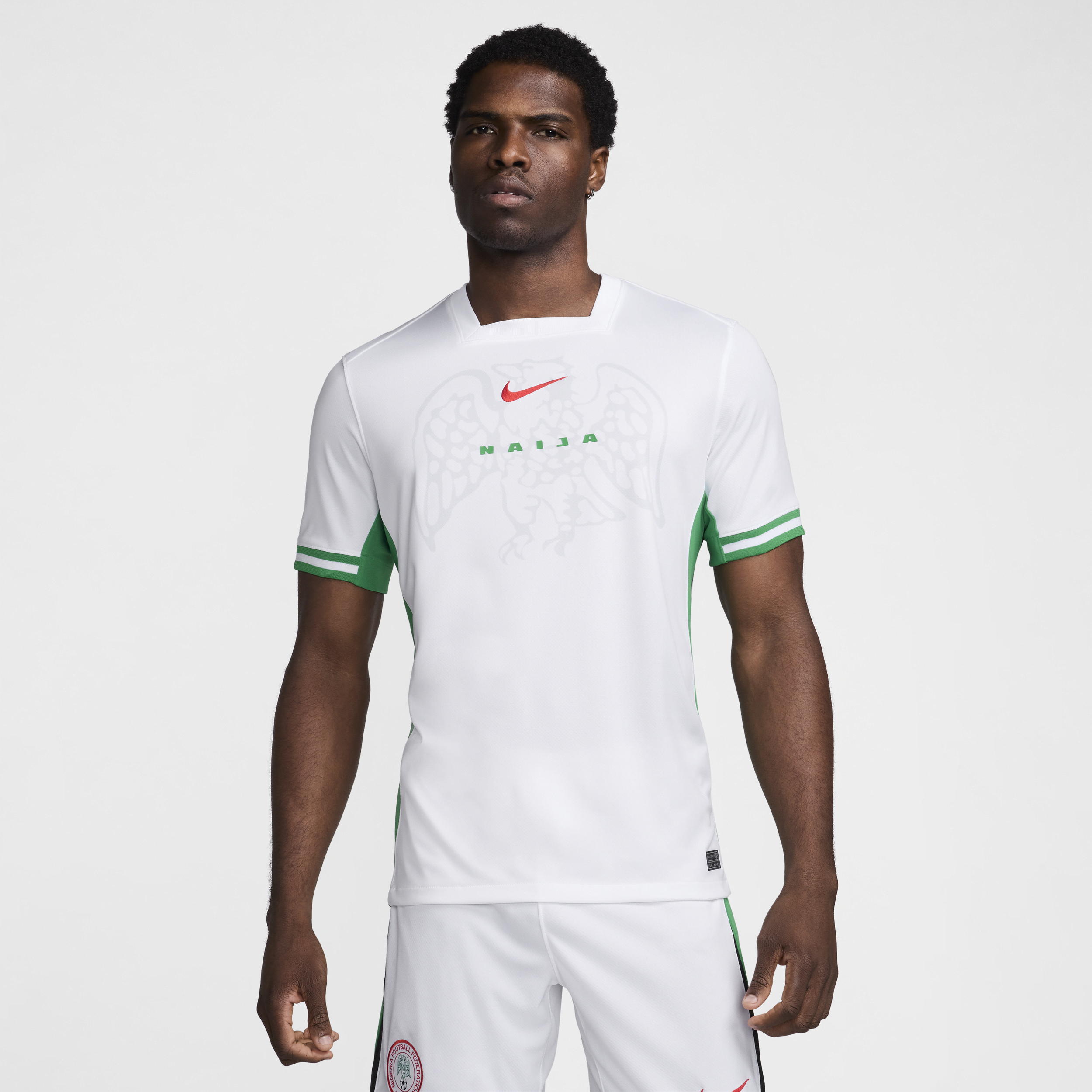 Nike Nigeria 2024 Stadium Home  Men's Dri-fit Soccer Replica Jersey In White