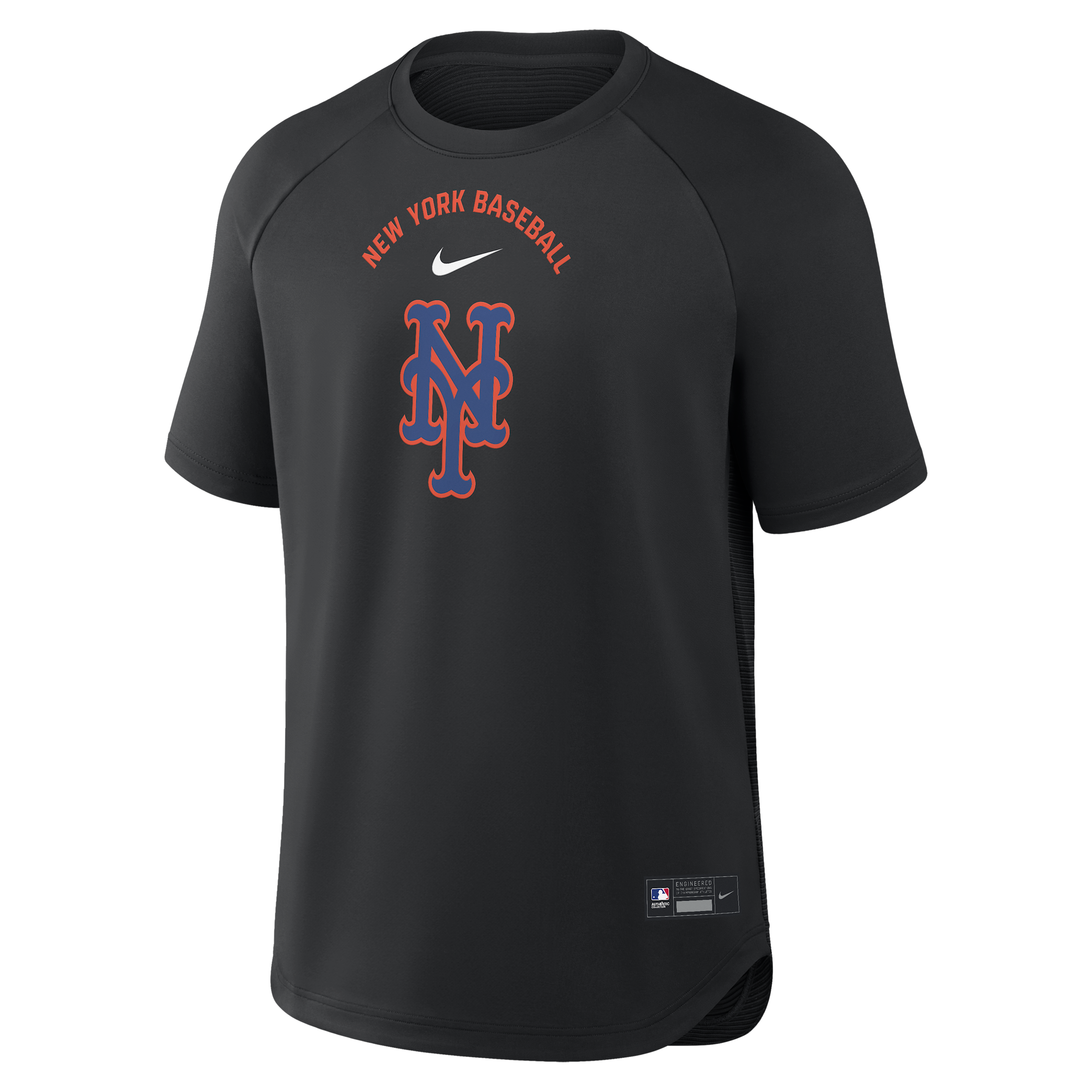 New York Mets Authentic Collection Batting Practice Pregame Nike Men's Dri-FIT MLB Top in Black | 04HG912ZNME-7DX