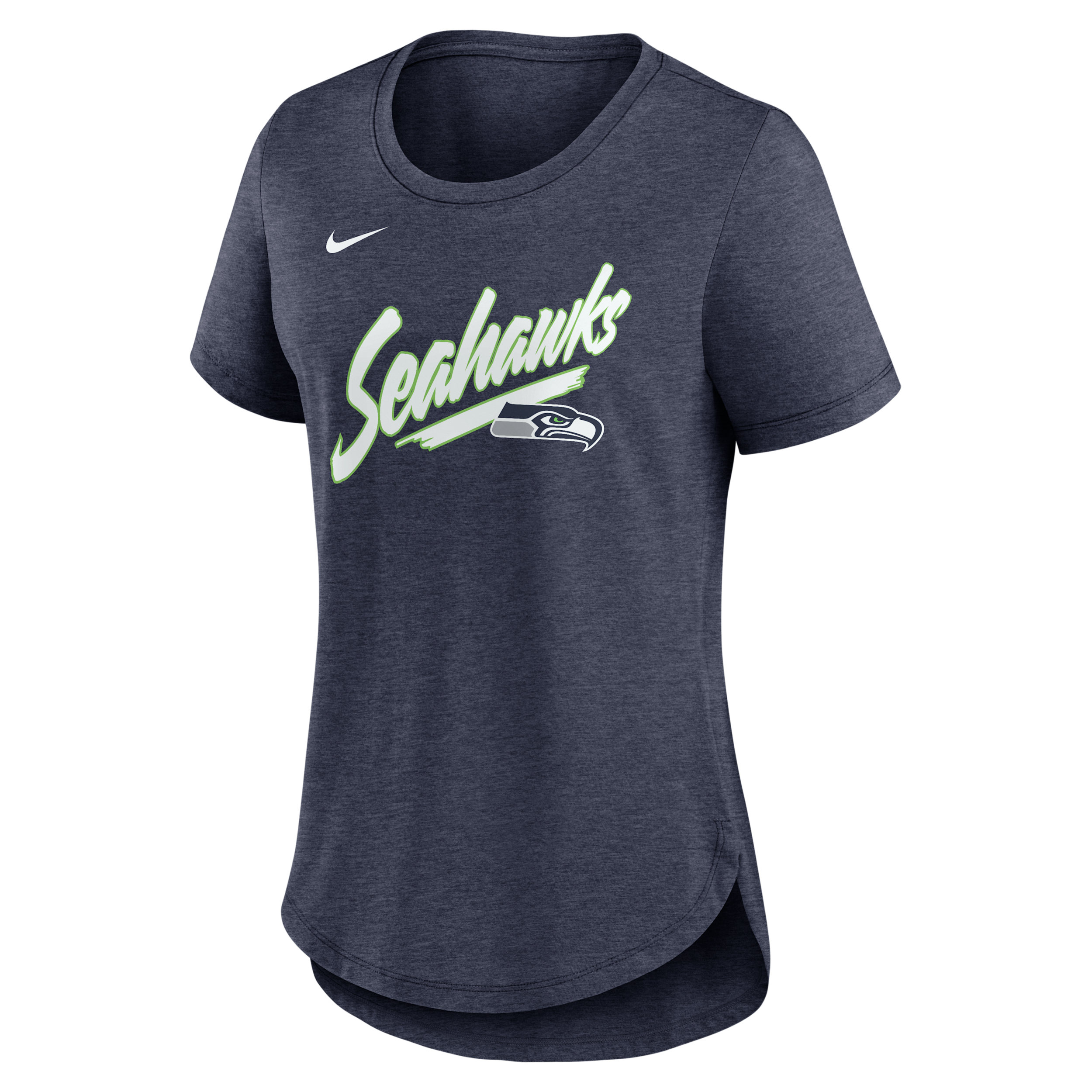 Nike Women's College Navy Seattle Seahawks Primetime Tri-Blend T-Shirt - College Navy