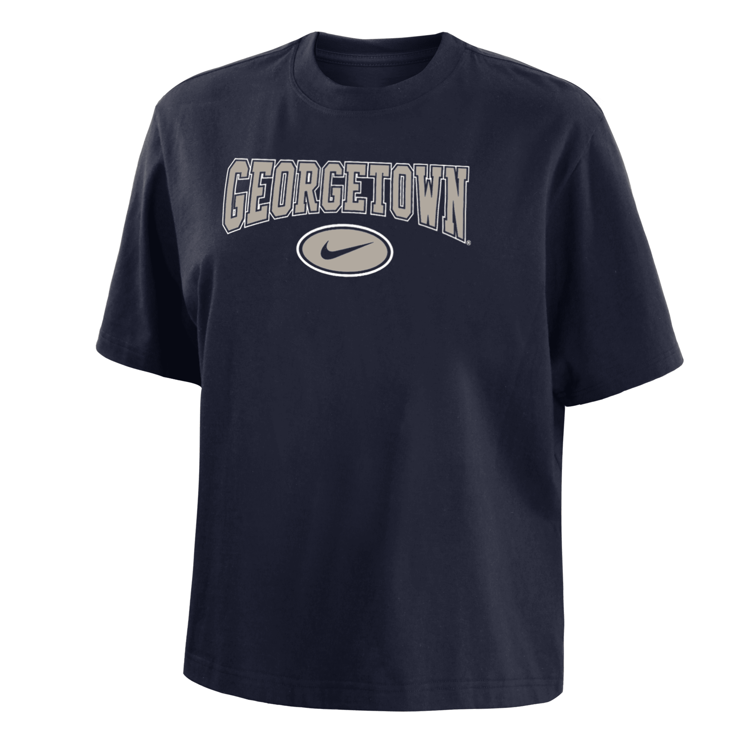Nike Georgetown  Women's College Boxy T-shirt In Blue