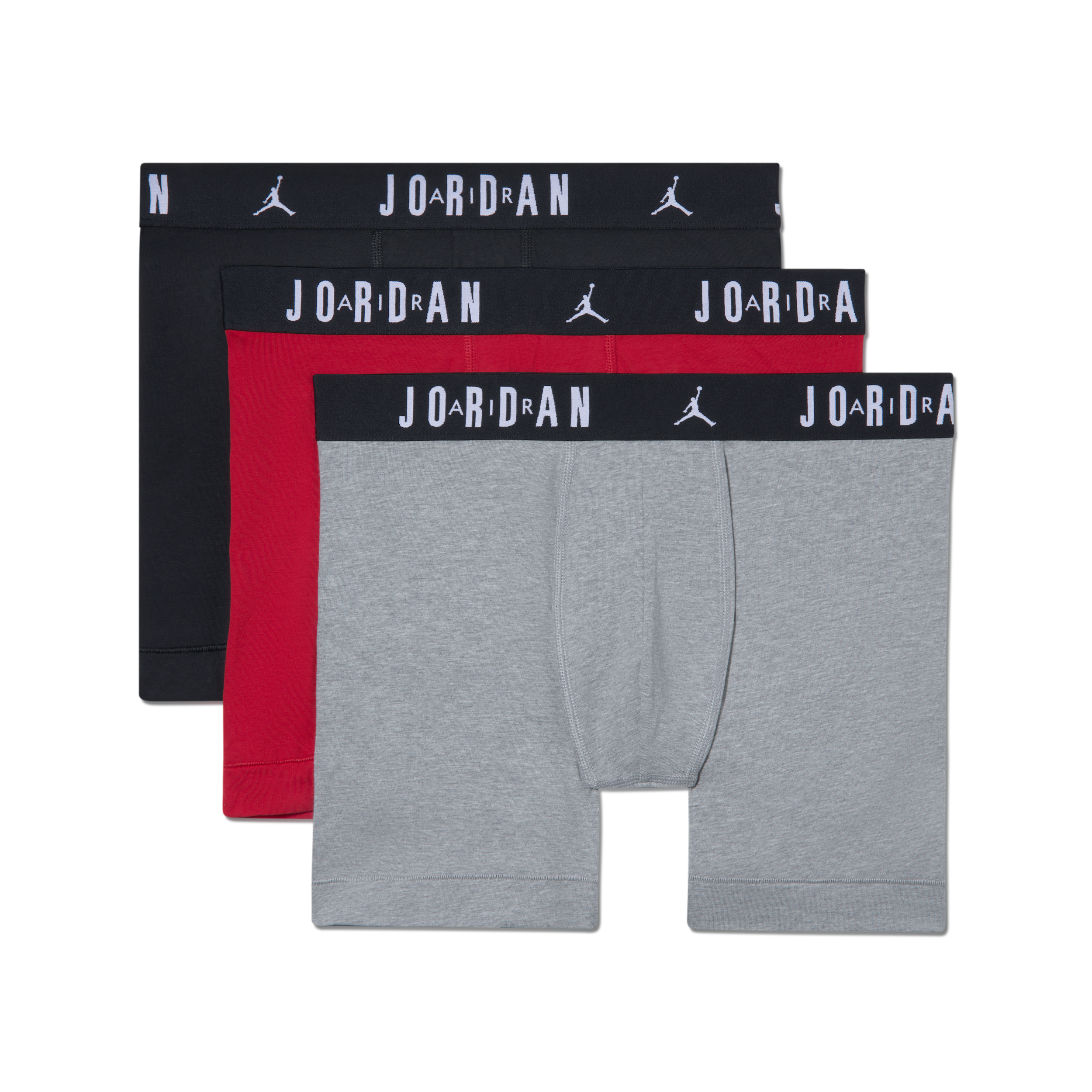Men's Jordan Dri-FIT Flight Cotton Boxer Briefs (3-Pack) in Red | JM0892-H24