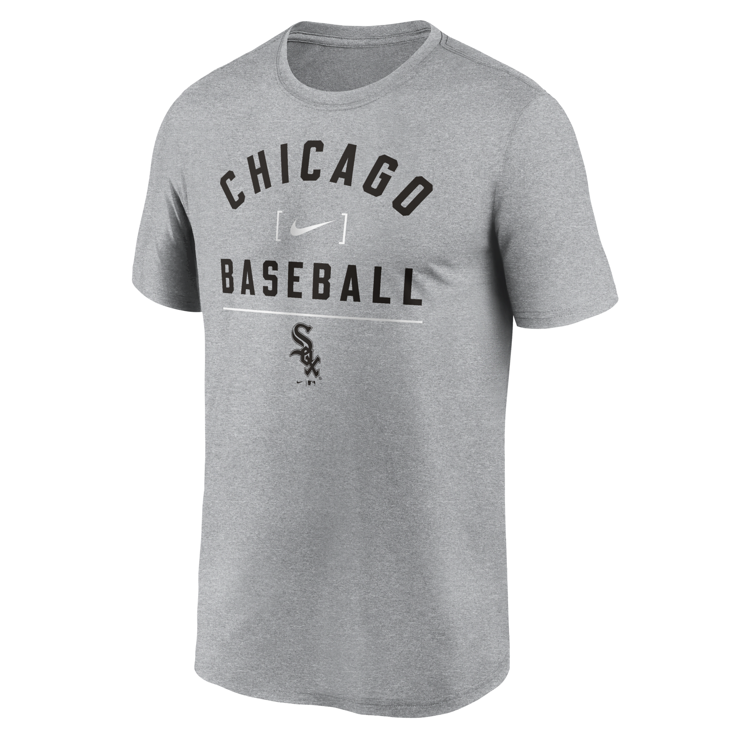 Nike Chicago White Sox Arch Baseball Stack  Men's Dri-fit Mlb T-shirt In Gray