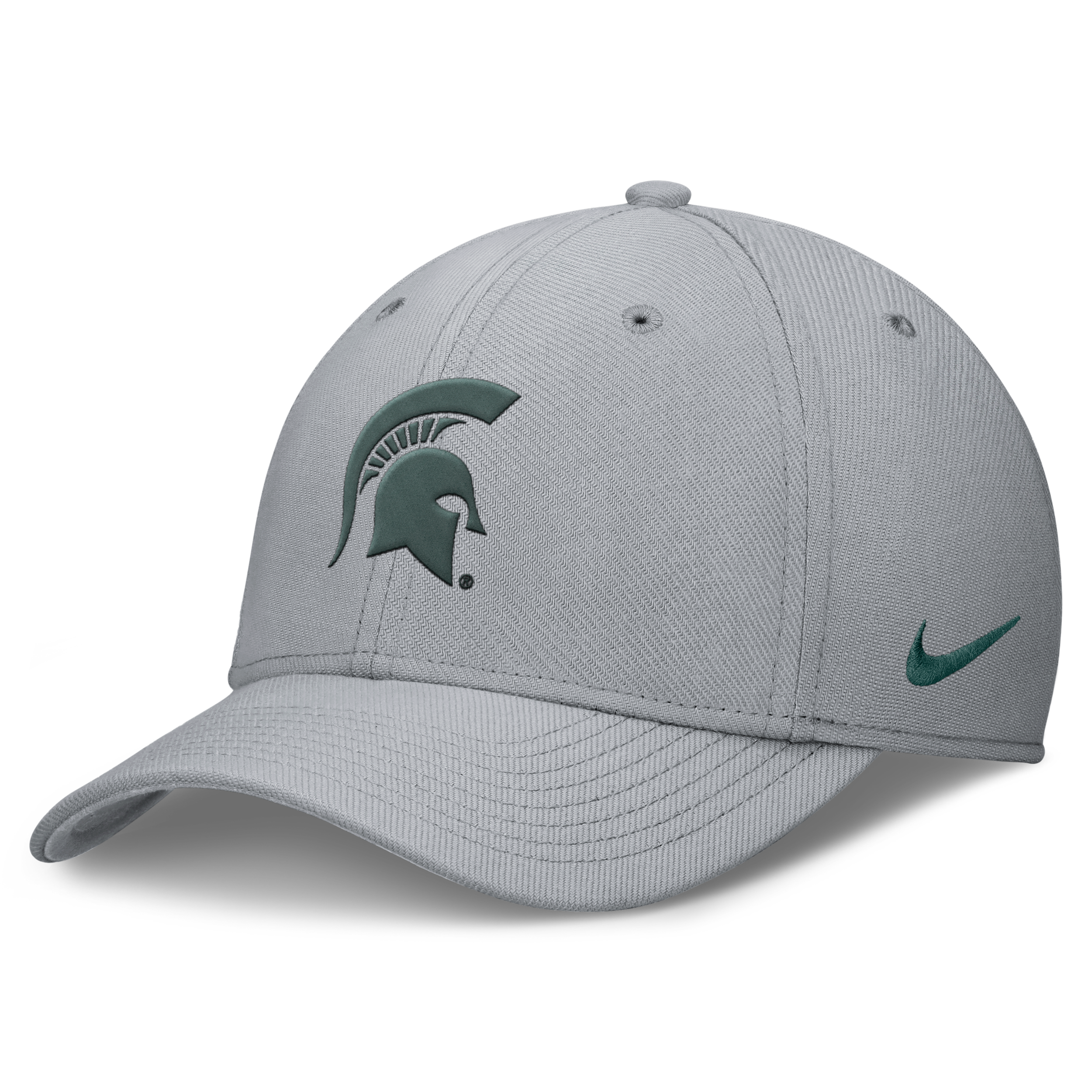 Michigan State Classic Nike Men's Dri-FIT College Hat in Grey | NC0301VMST-RY6