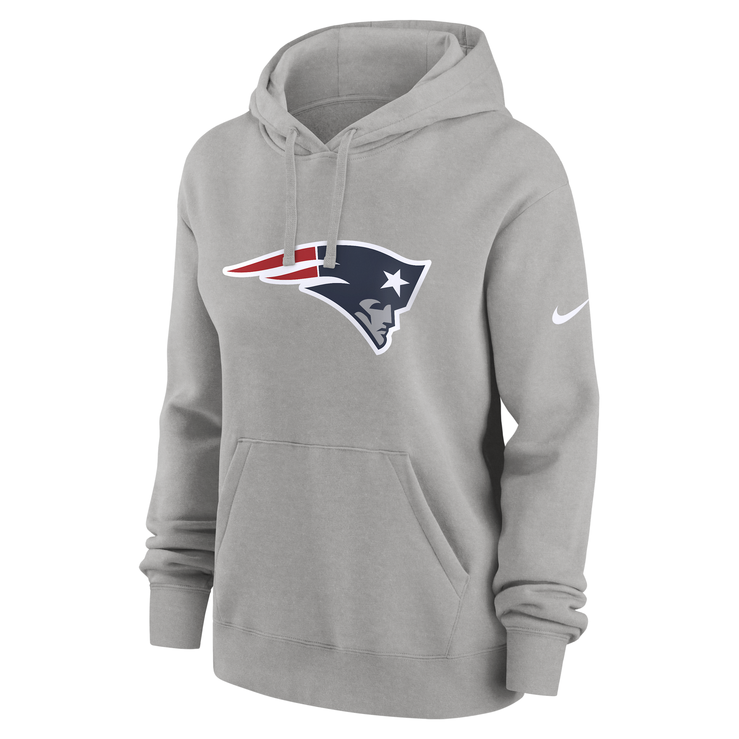 Nike New England Patriots Club  Women's Nfl Pullover Hoodie In White
