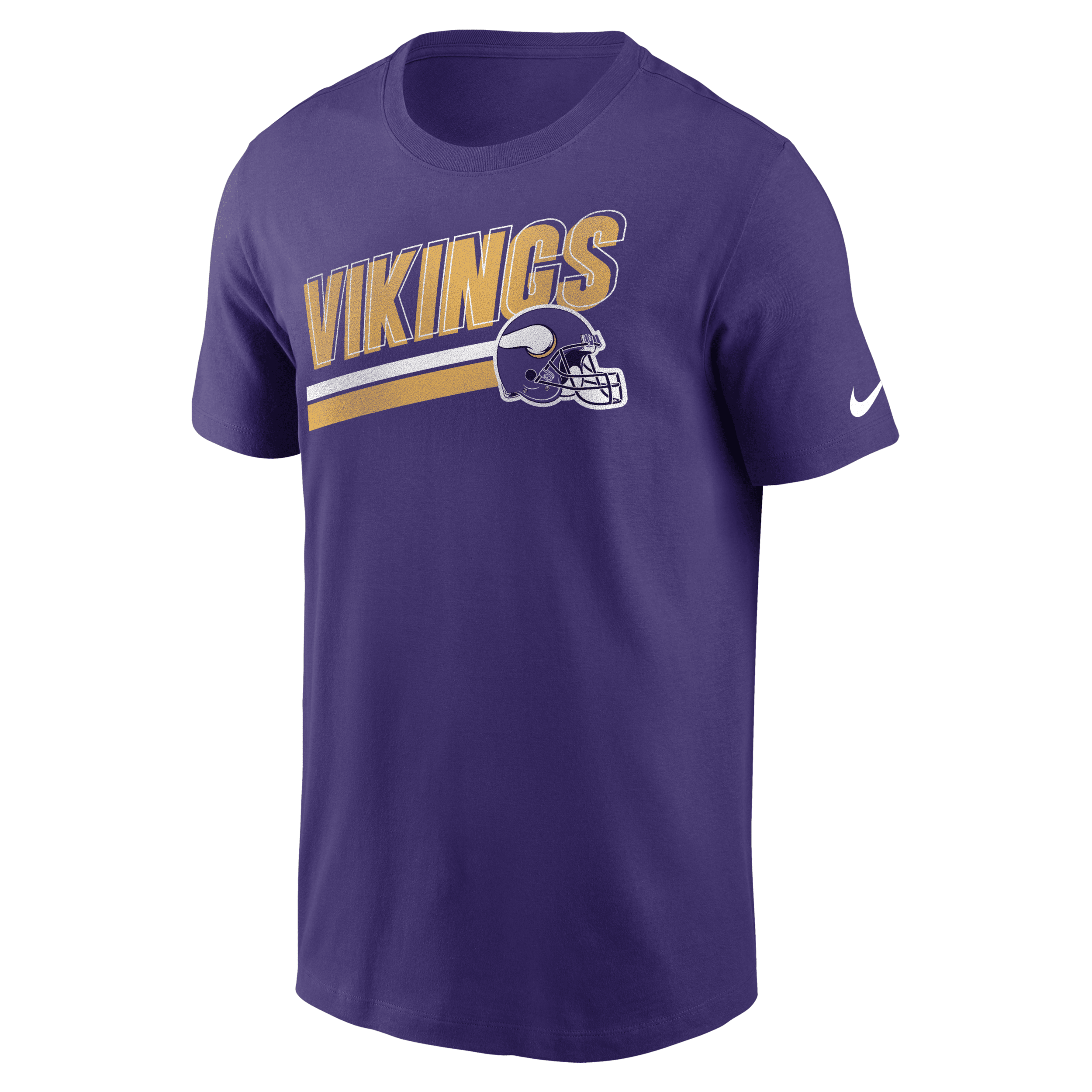 Shop Nike Minnesota Vikings Essential Blitz Lockup  Men's Nfl T-shirt In Purple