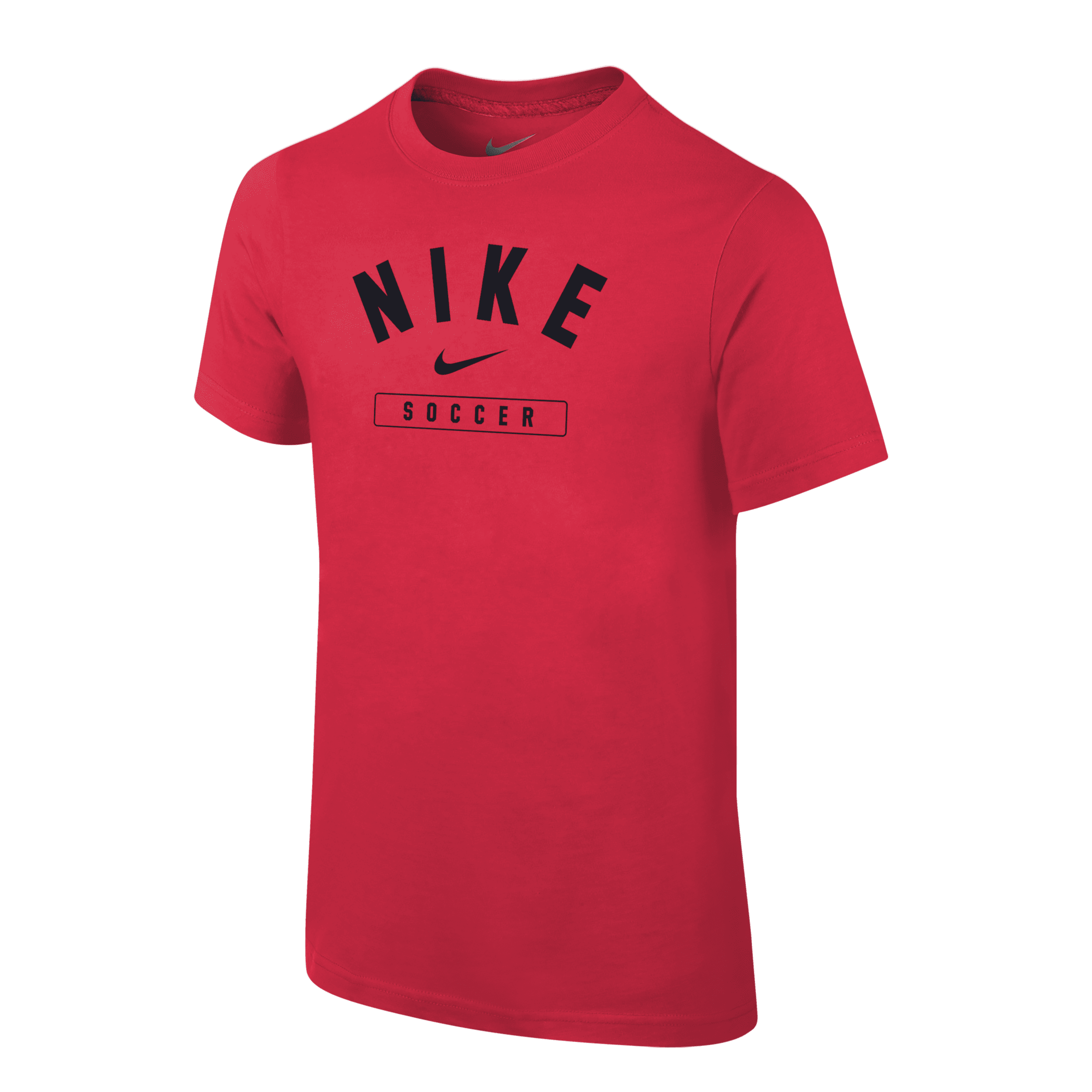 Nike Swoosh Big Kids' (boys') Soccer T-shirt In Red