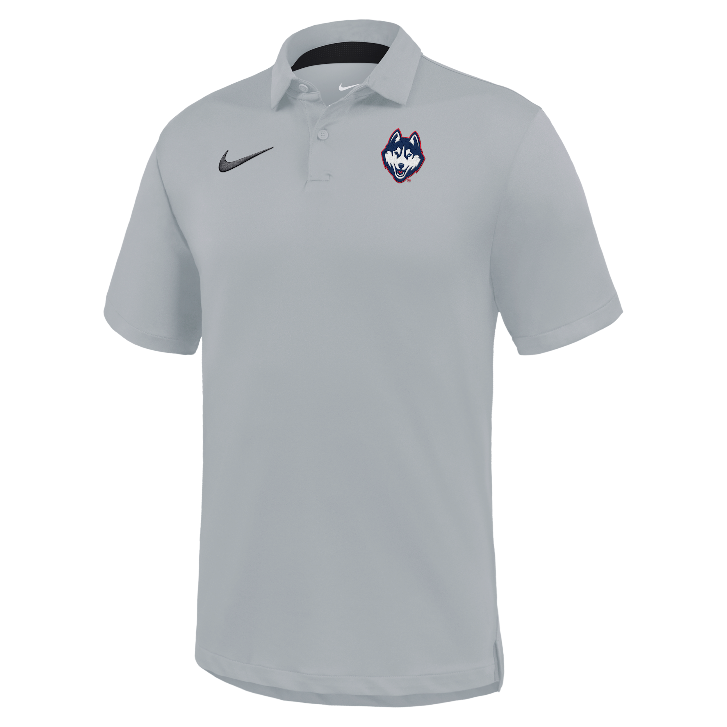 Connecticut Huskies Tour Nike Men's Dri-FIT College Polo in Grey | M51839E169UCON-NVY