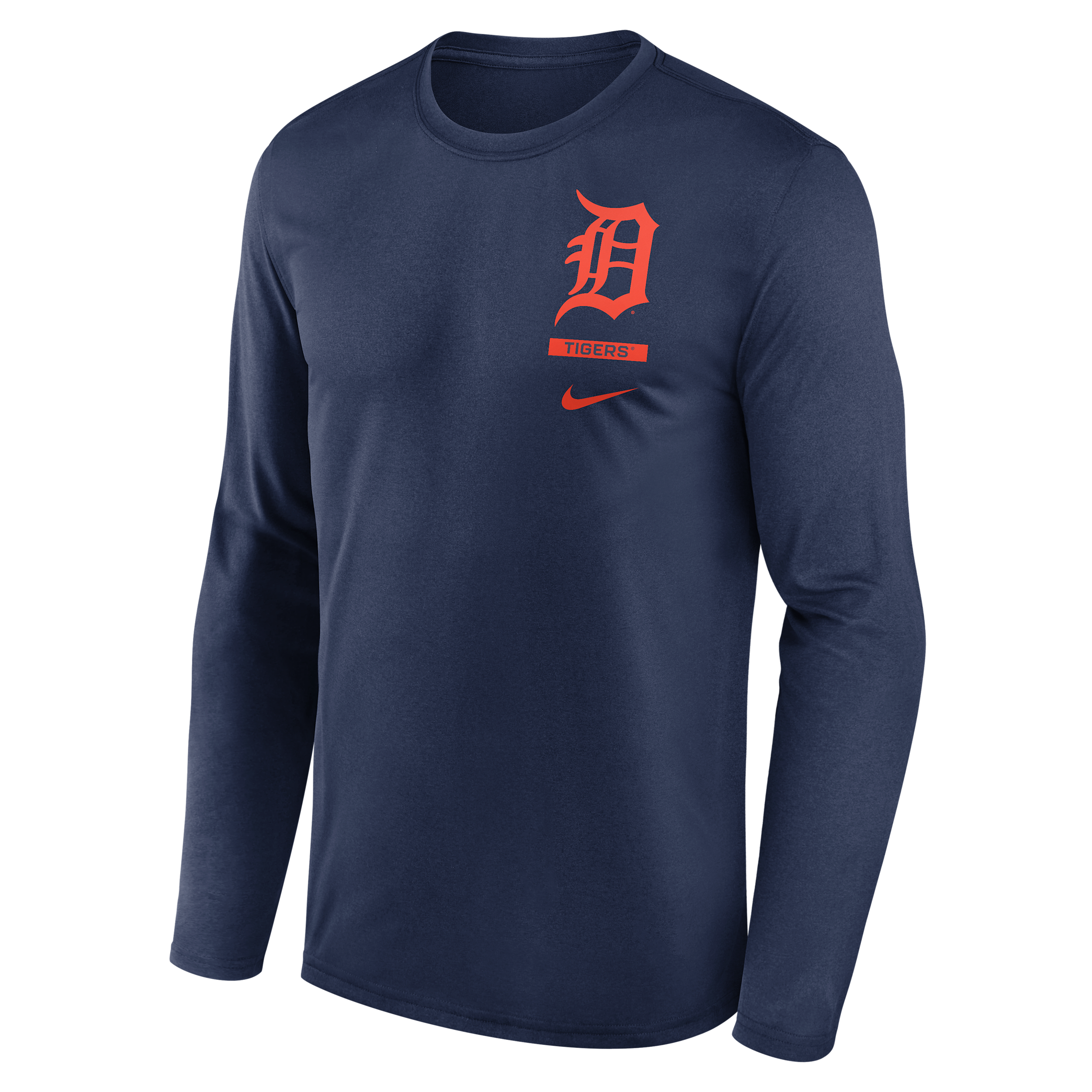 Detroit Tigers 2-Hit Legend Nike Men's Dri-FIT MLB Long-Sleeve T-Shirt in Blue | NKGT44BDG-0ZZ