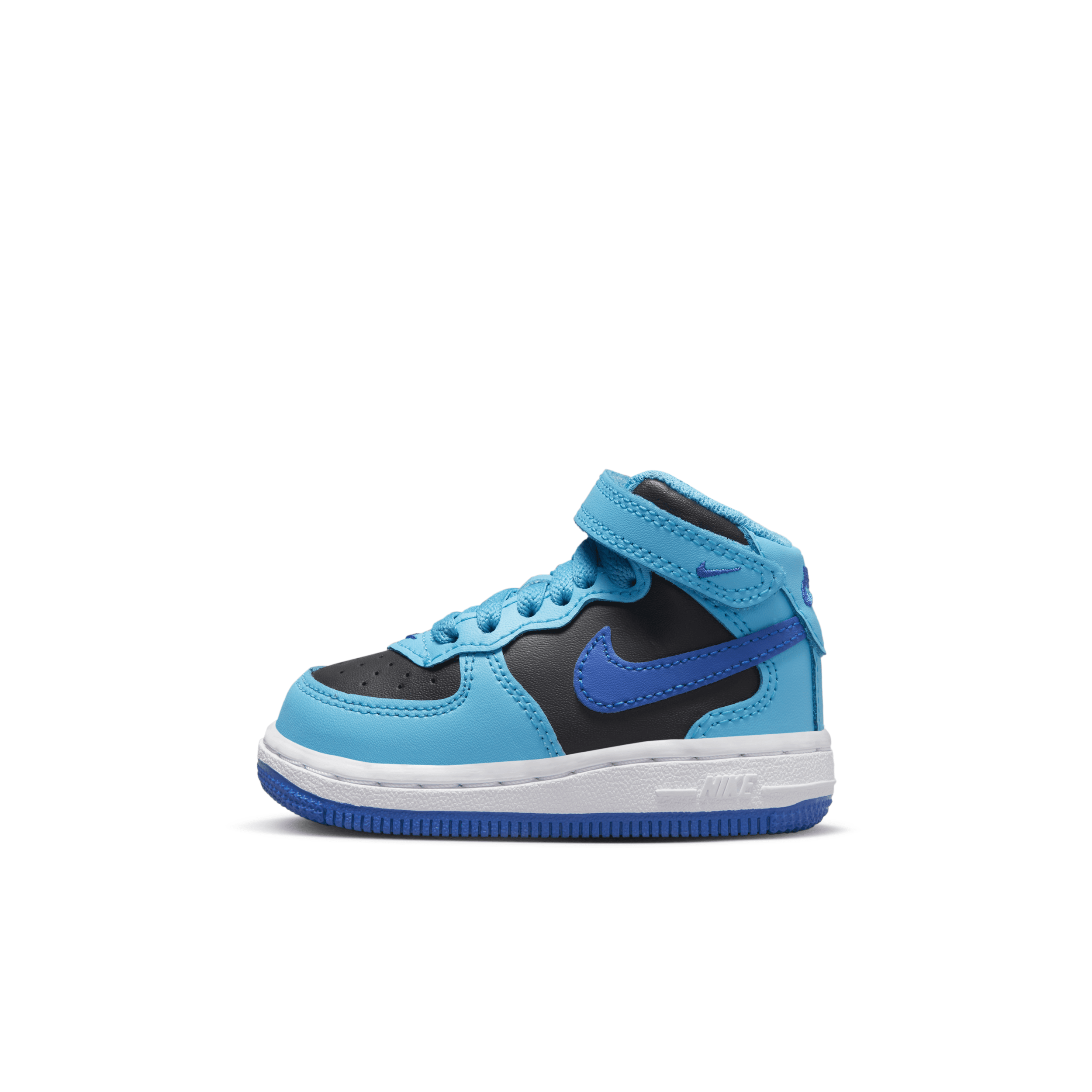 Nike Force 1 Mid Le Baby/toddler Shoes In Blue