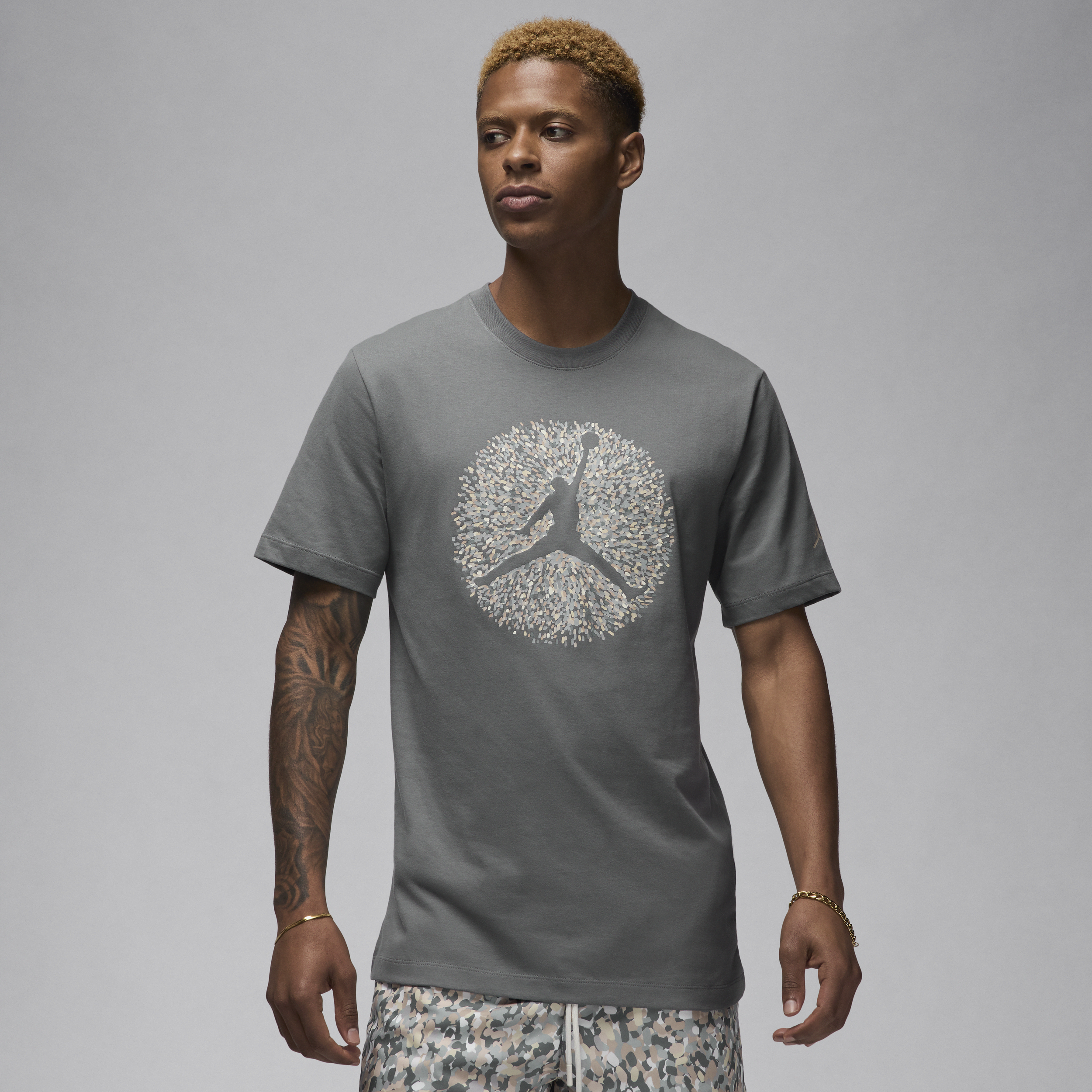 Shop Jordan Men's  Flight Essentials T-shirt In Grey