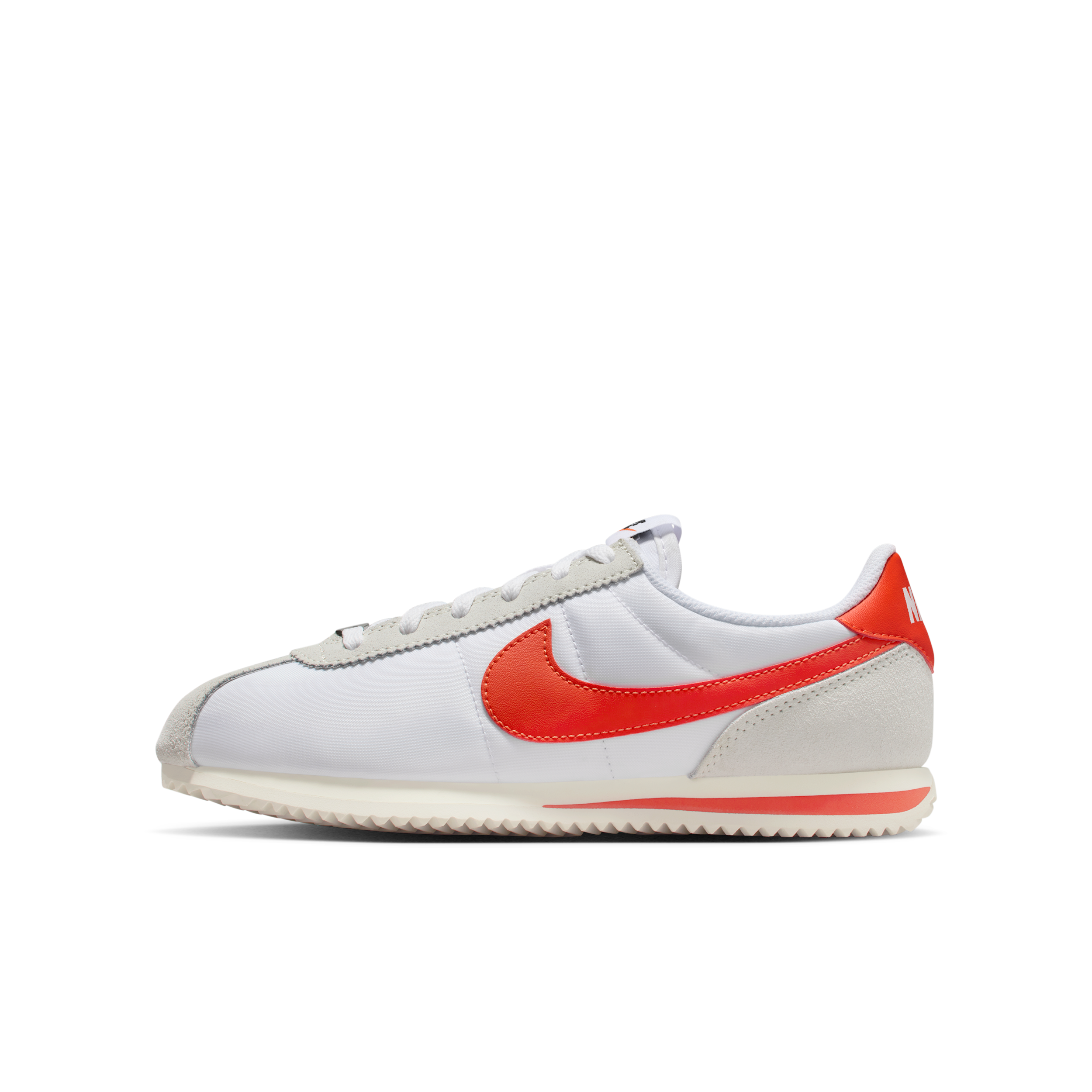 Nike Cortez Textile Big Kids' Shoes In White
