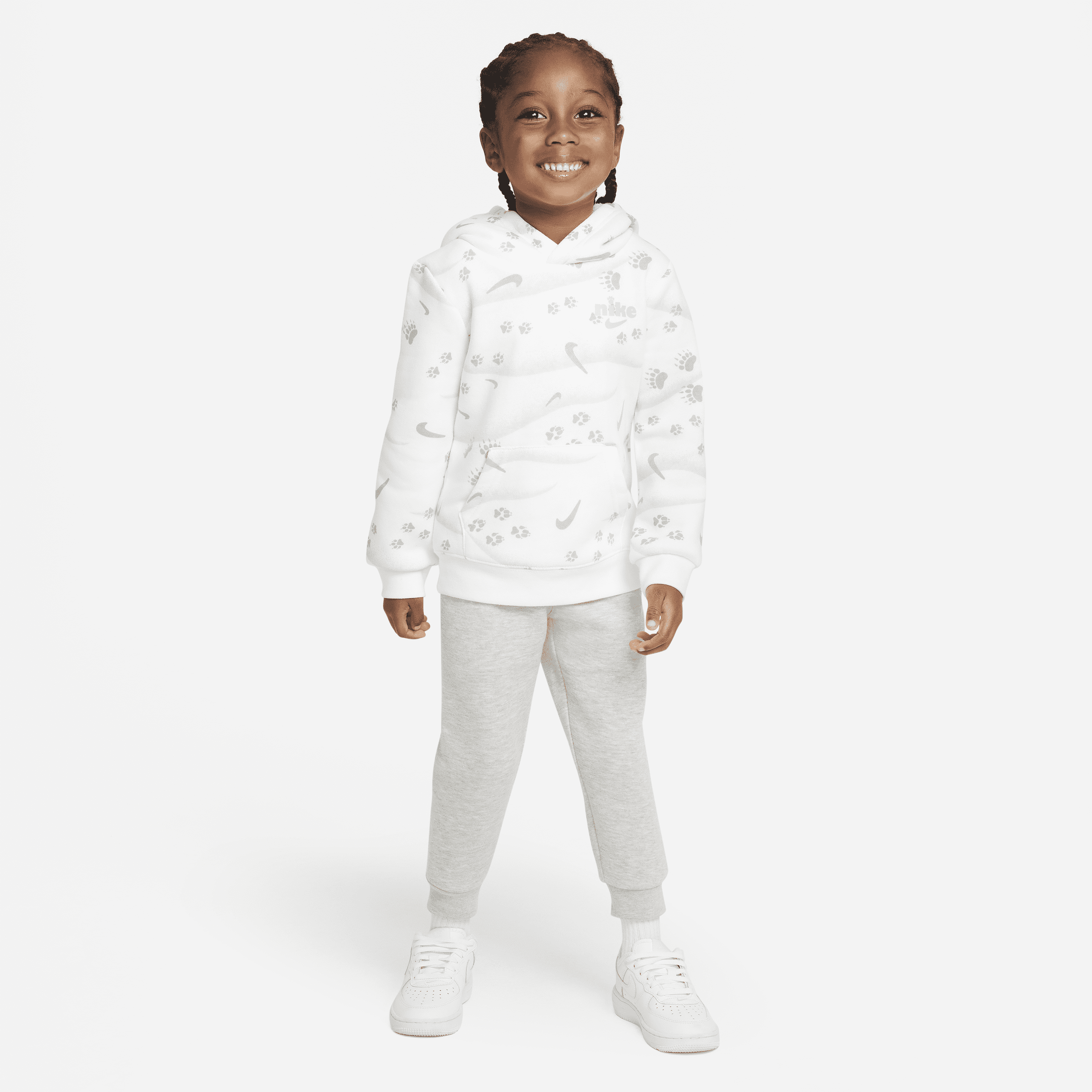 Nike Kids' Track Pack Fleece Pullover Set Toddler Set In Grey