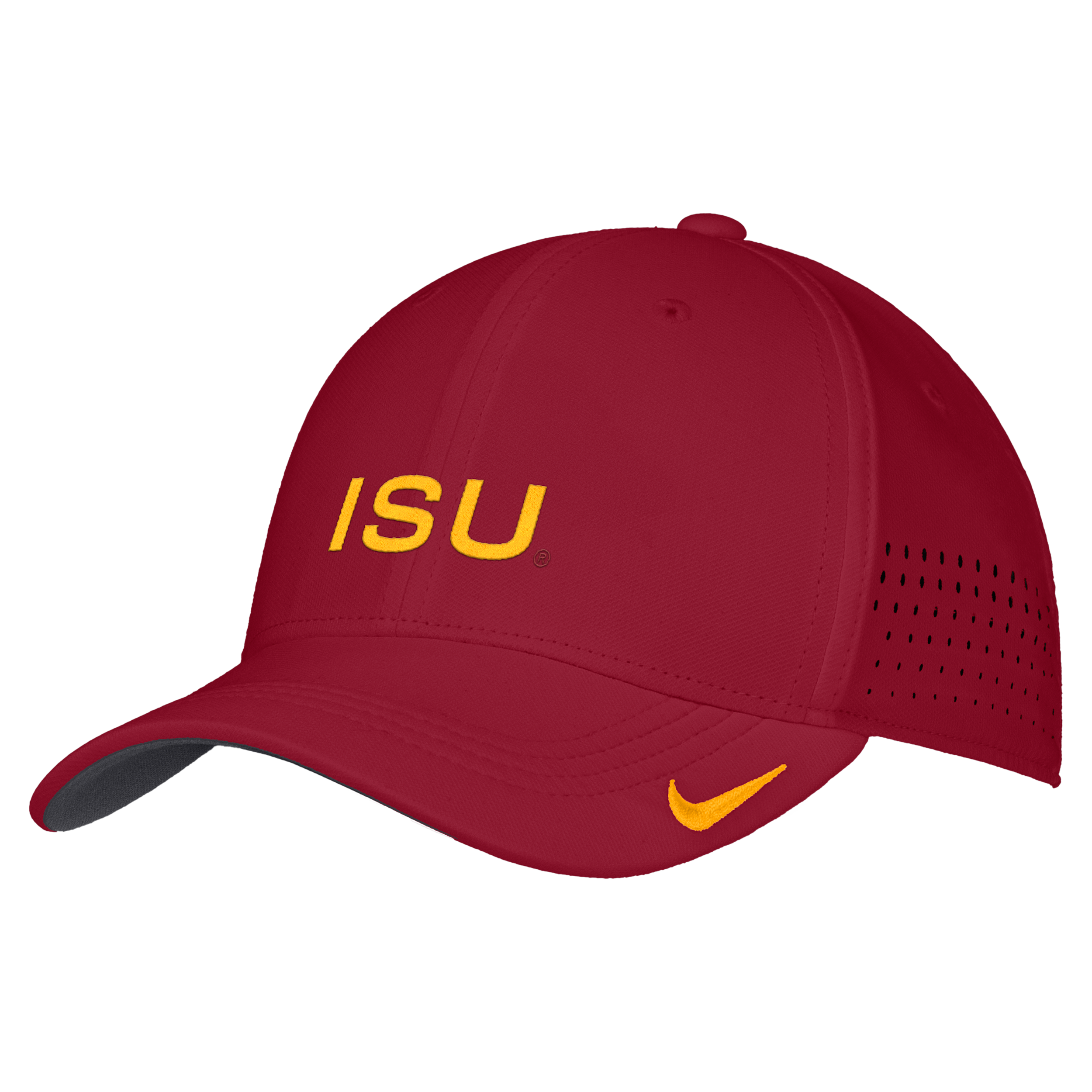 Nike Men's Cardinal Iowa State Cyclones 2026 On-Field AeroBill SwooshFlex Dri-fit Hat - Cardinal