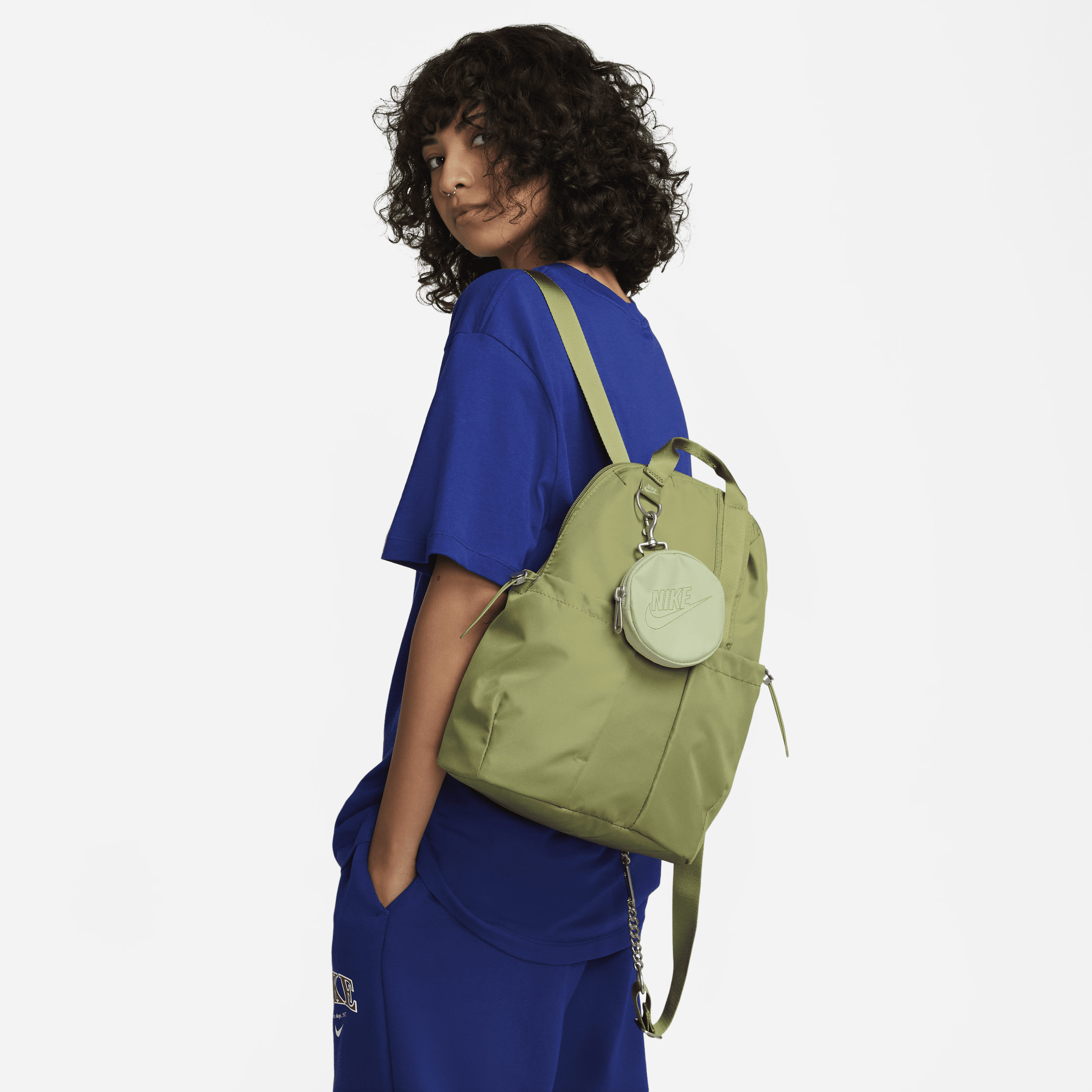 Nike Women's  Sportswear Futura Luxe Mini Backpack (10l) In Green