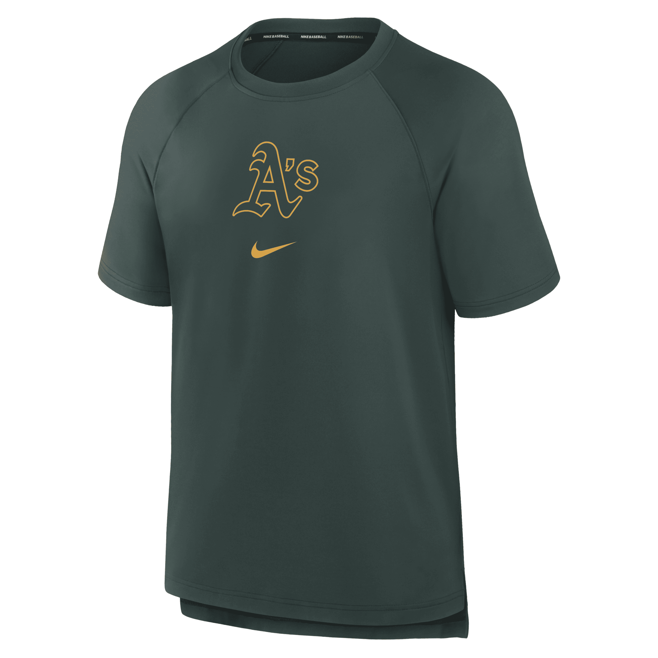 Nike Oakland Athletics Authentic Collection Pregame  Men's Dri-fit Mlb T-shirt In Green