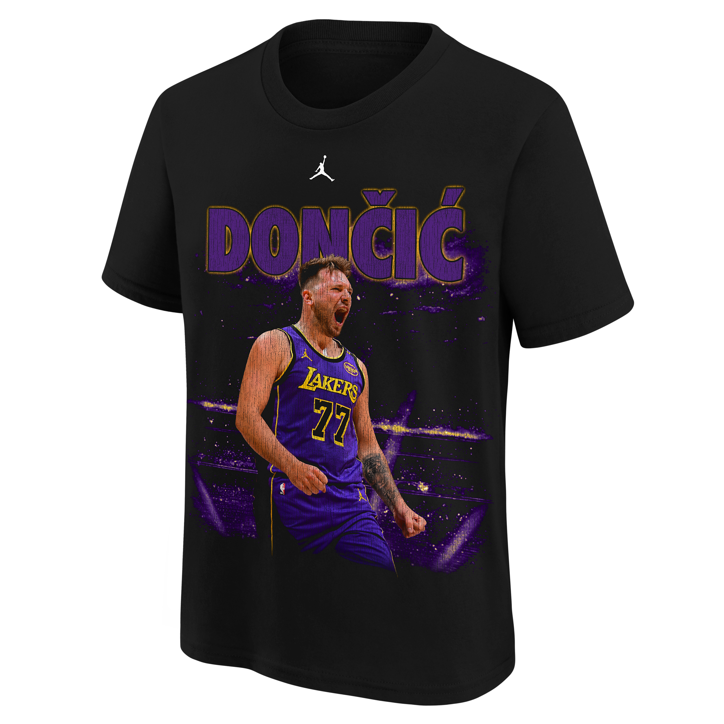 Nike Luka Donäiä Big Kids' Jordan Basketball T-shirt In Black