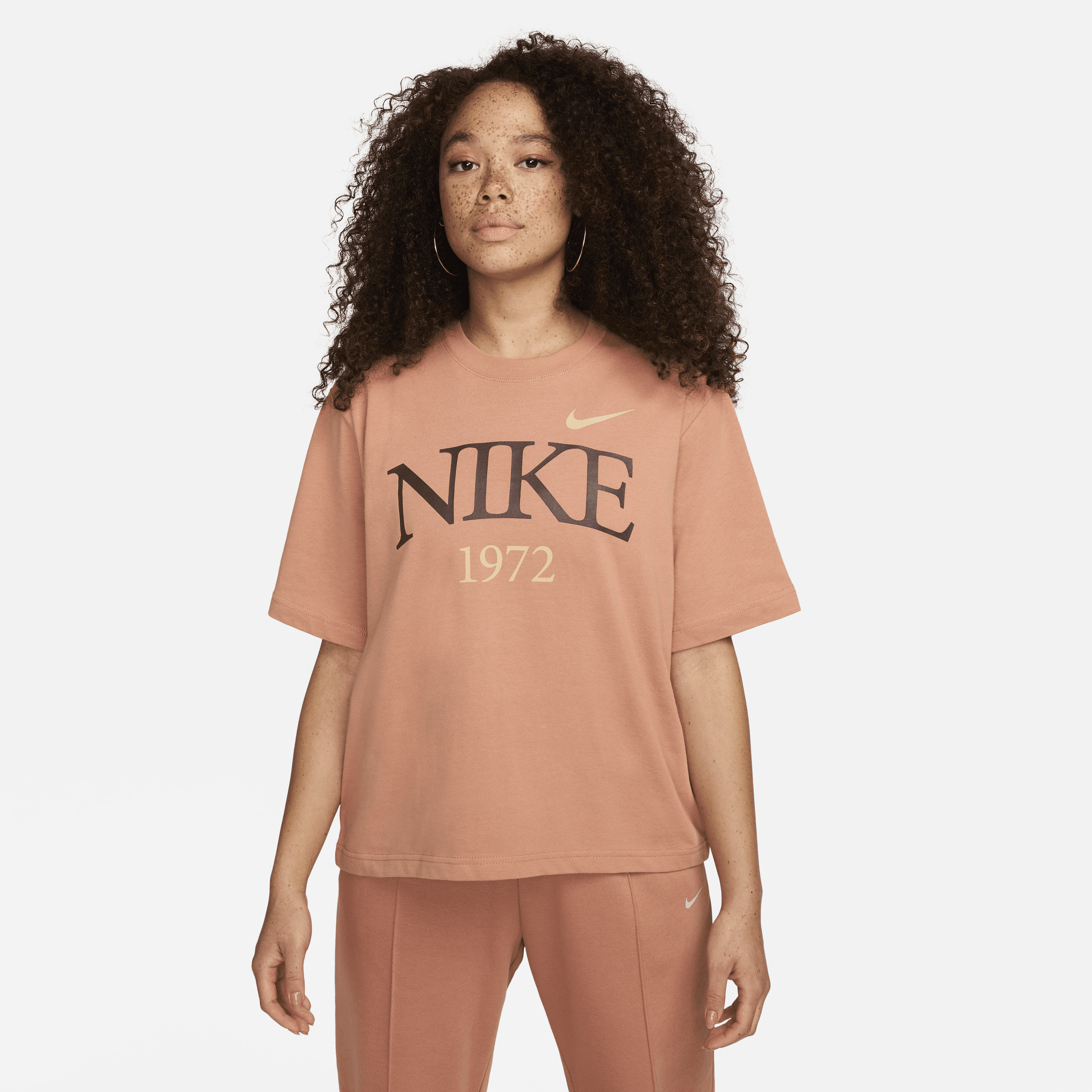 Shop Nike Women's  Sportswear Classic T-shirt In Brown