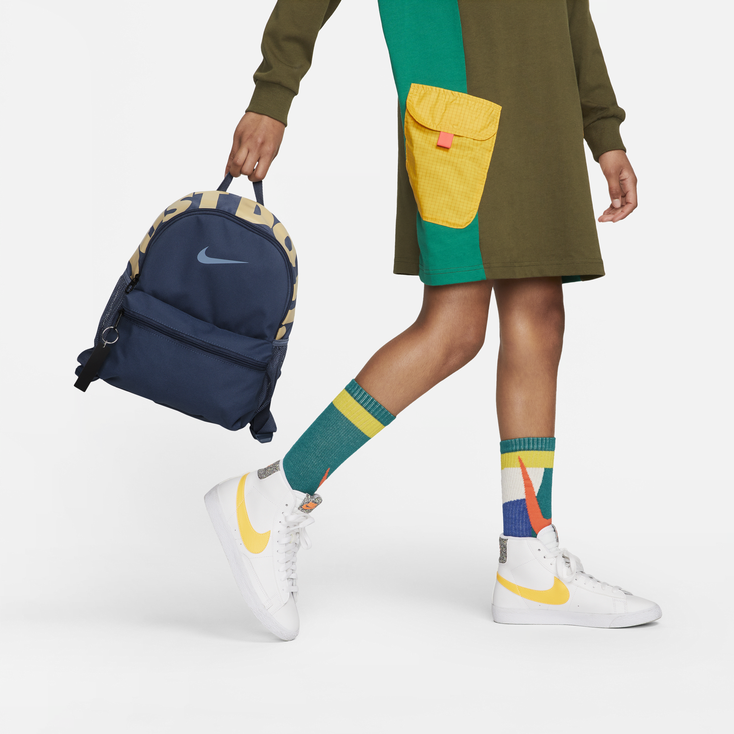 Nike Brasilia Jdi Kids' Mini Backpack (11l) In Blue