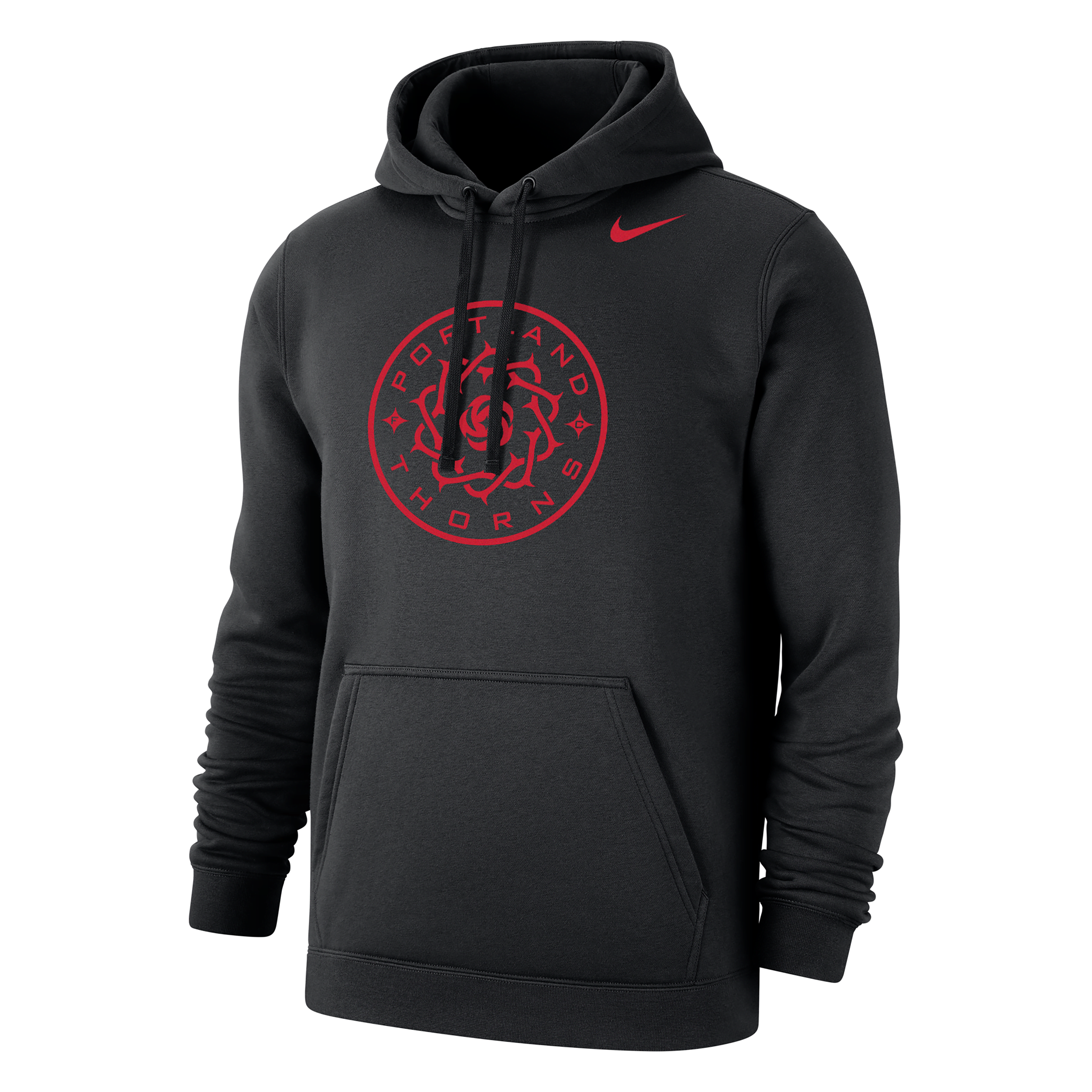 Nike Portland Thorns Club Fleece  Men's Soccer Hoodie In Black