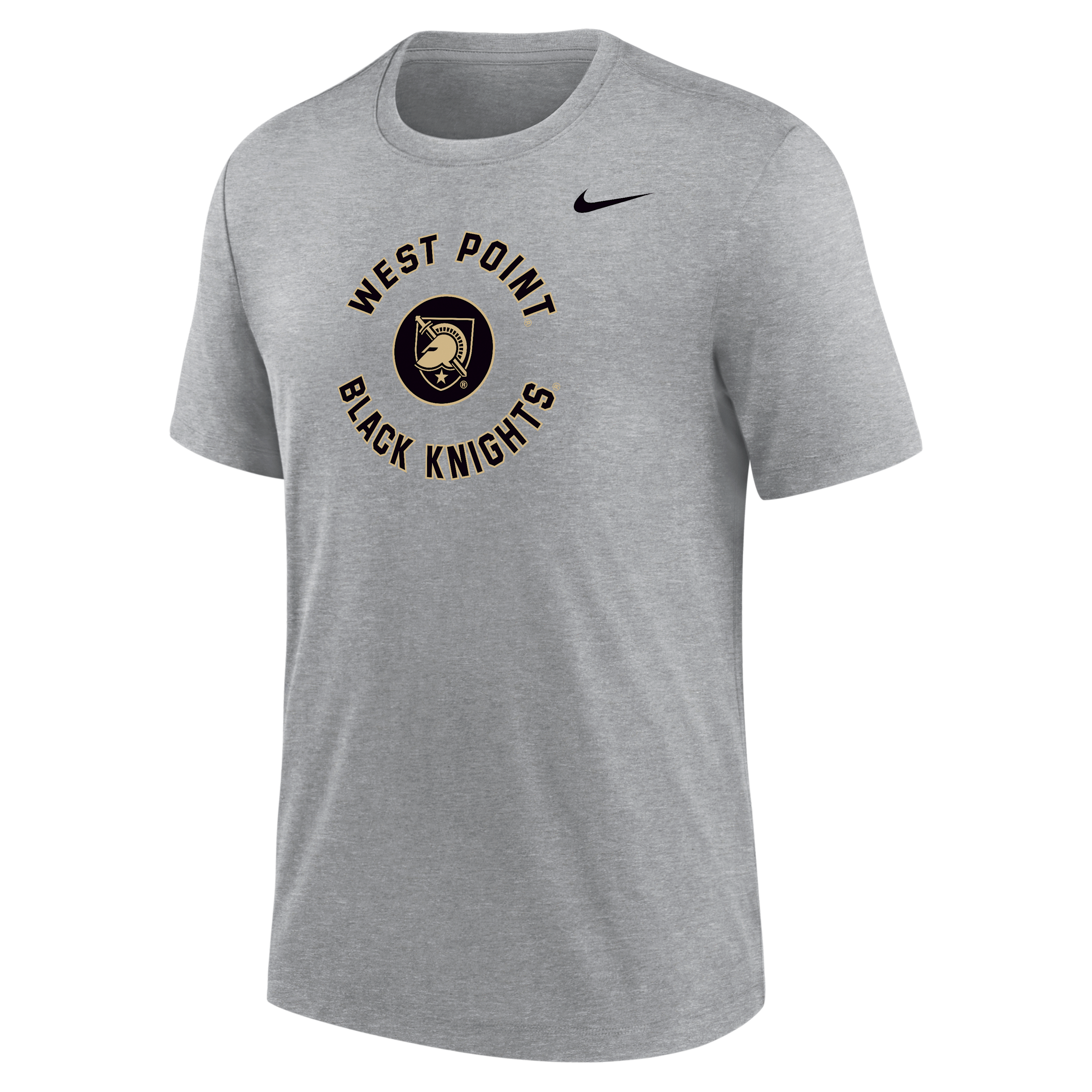 Army Black Knights Nike Men's Football Tri-Blend T-Shirt in Grey | M21372P396USMA-DGH