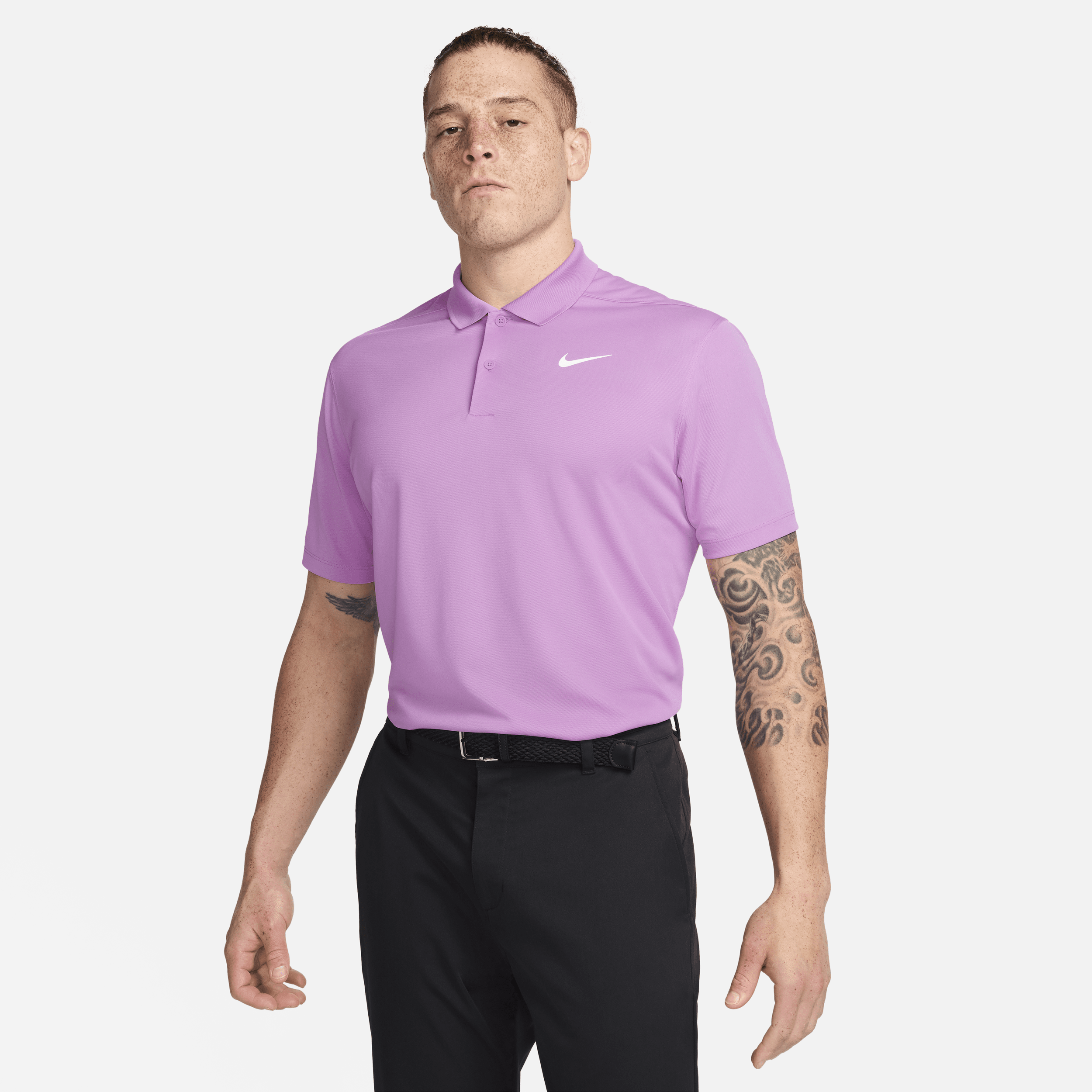 Shop Nike Men's Dri-fit Victory Golf Polo In Purple