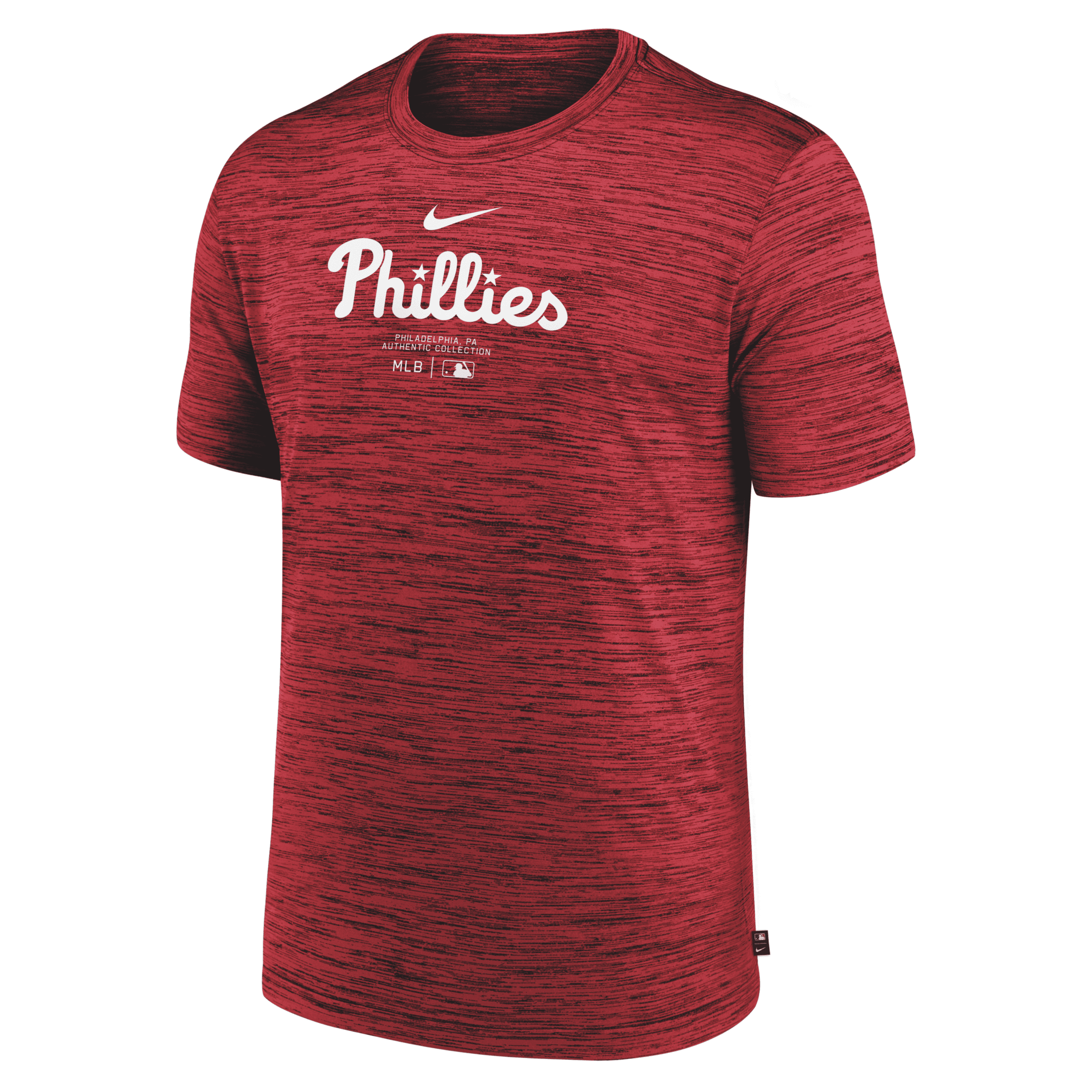 Shop Nike Philadelphia Phillies Authentic Collection Practice Velocity  Men's Dri-fit Mlb T-shirt In Red