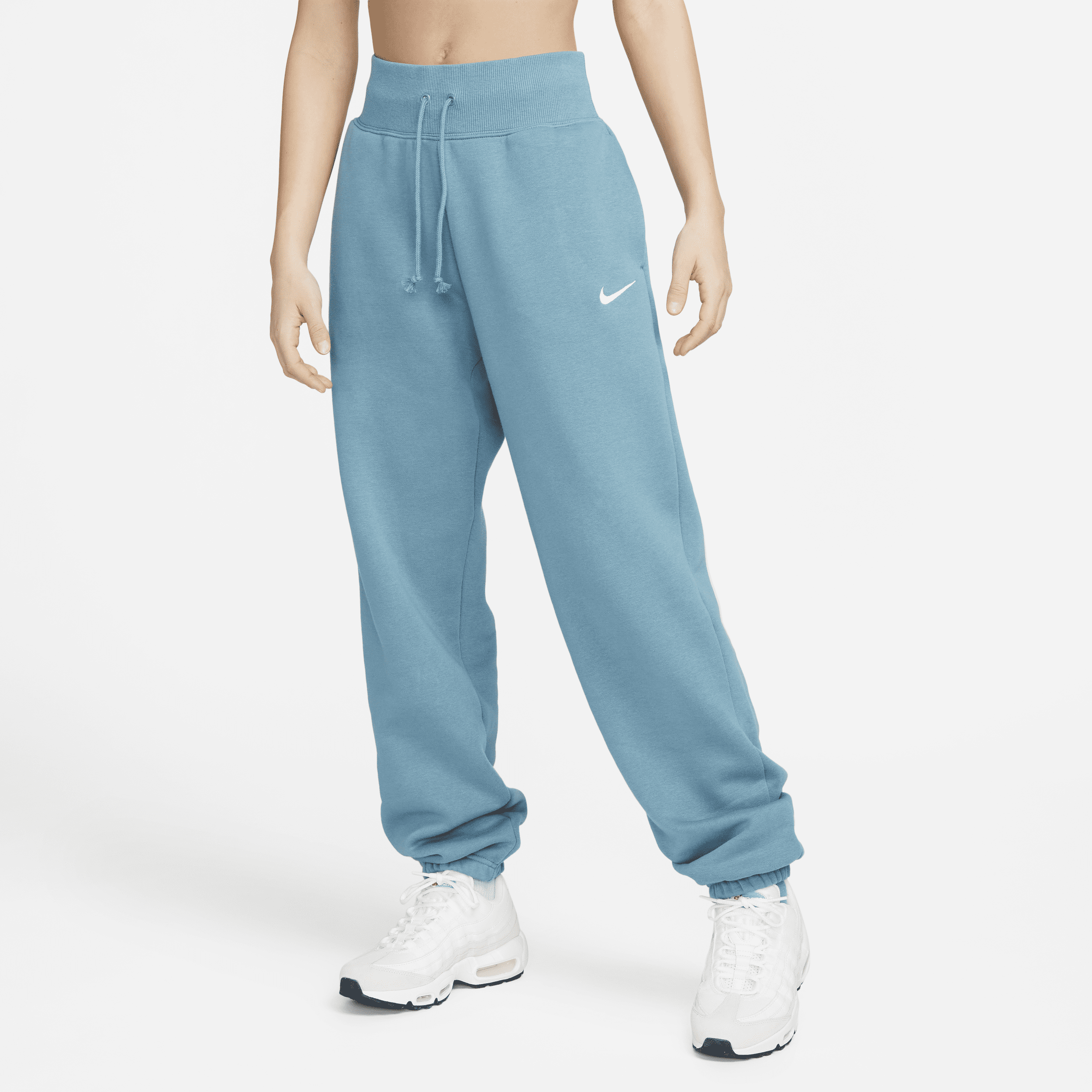Nike Women's  Sportswear Phoenix Fleece High-waisted Oversized Sweatpants In Blue