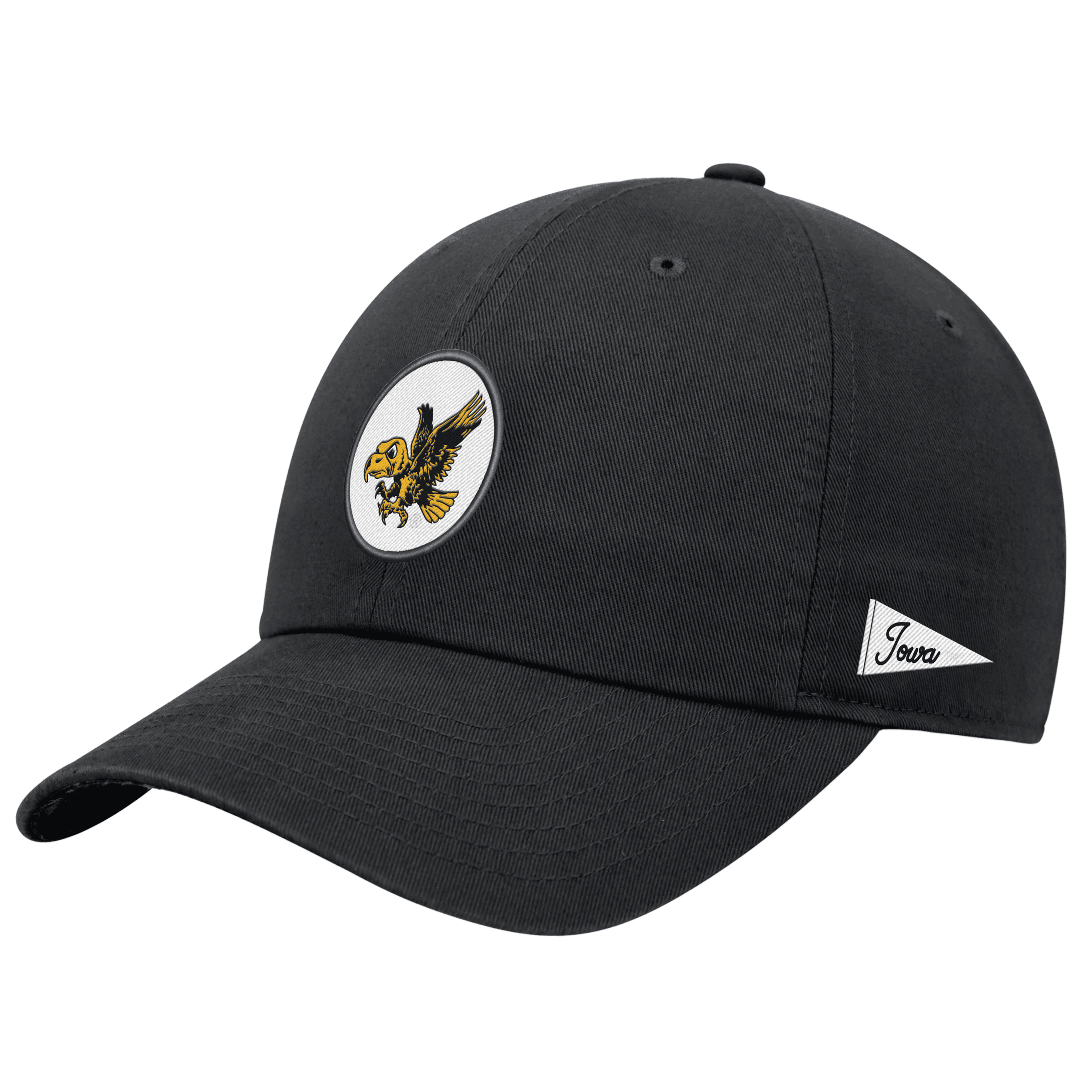 Shop Nike Iowa Logo  Unisex College Adjustable Cap In Black