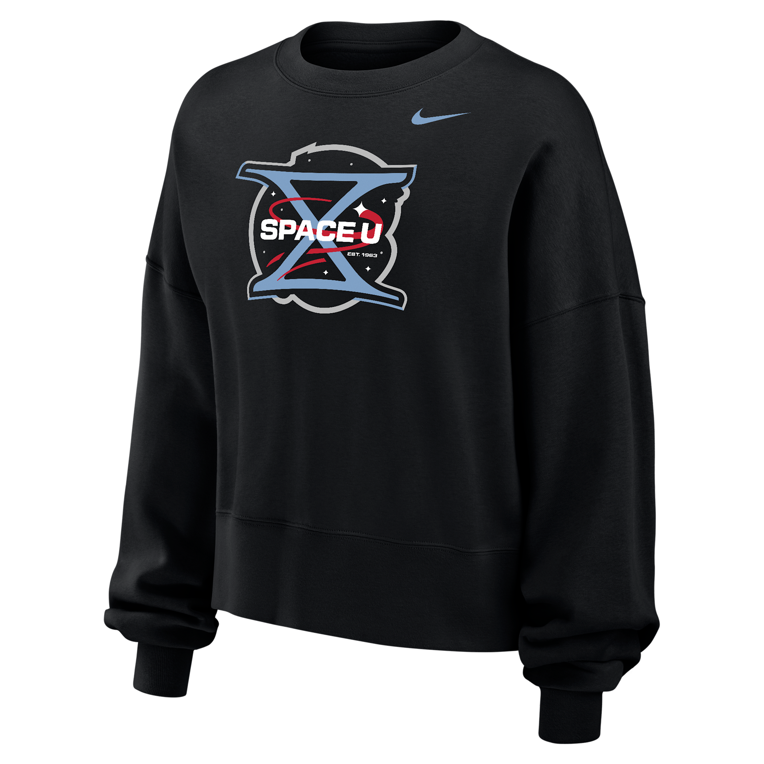 Nike Women's Black Ucf Knights 2026 Space Game Oversized Phoenix Fleece Sweatshirt - Black