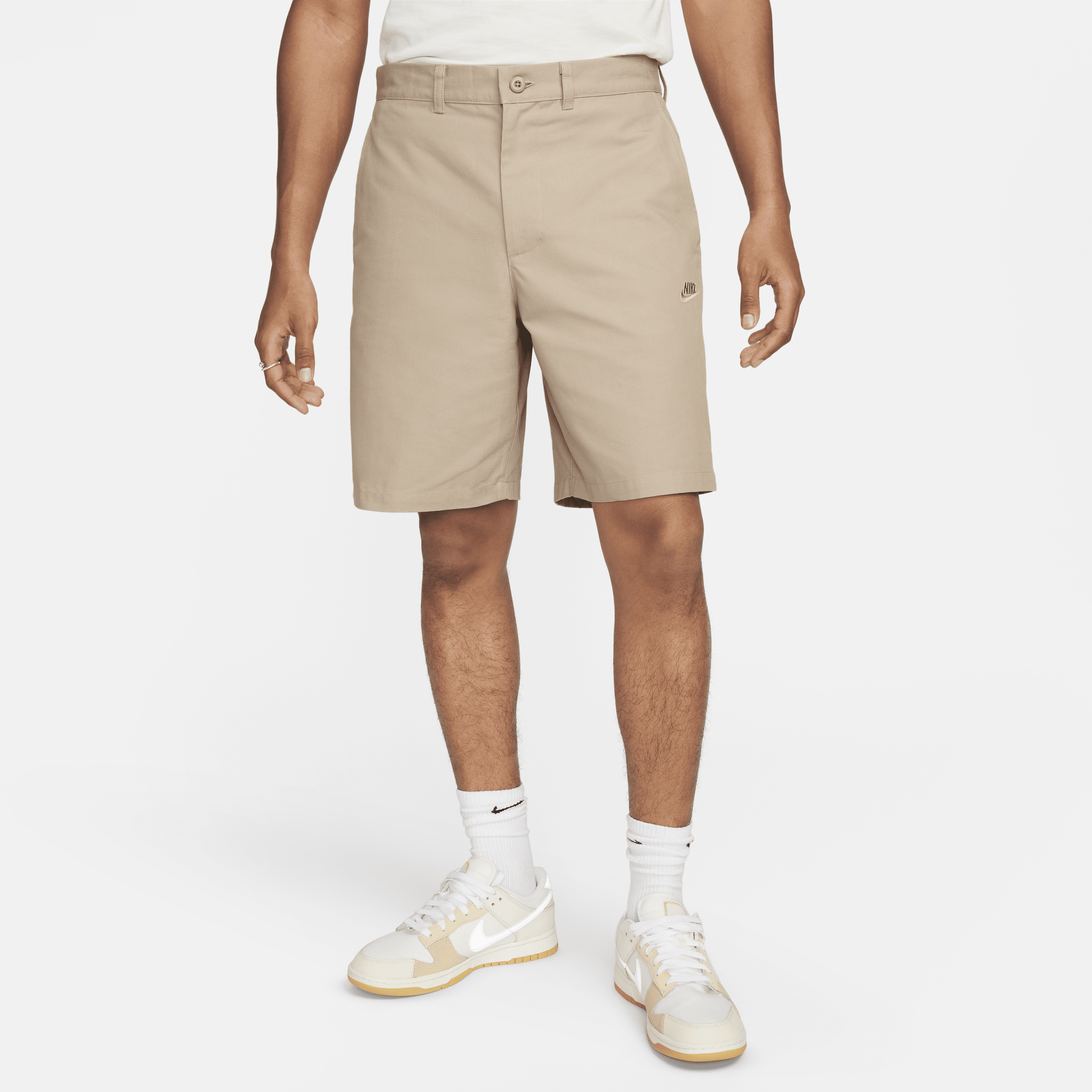 Shop Nike Men's Club Chino Shorts In Brown