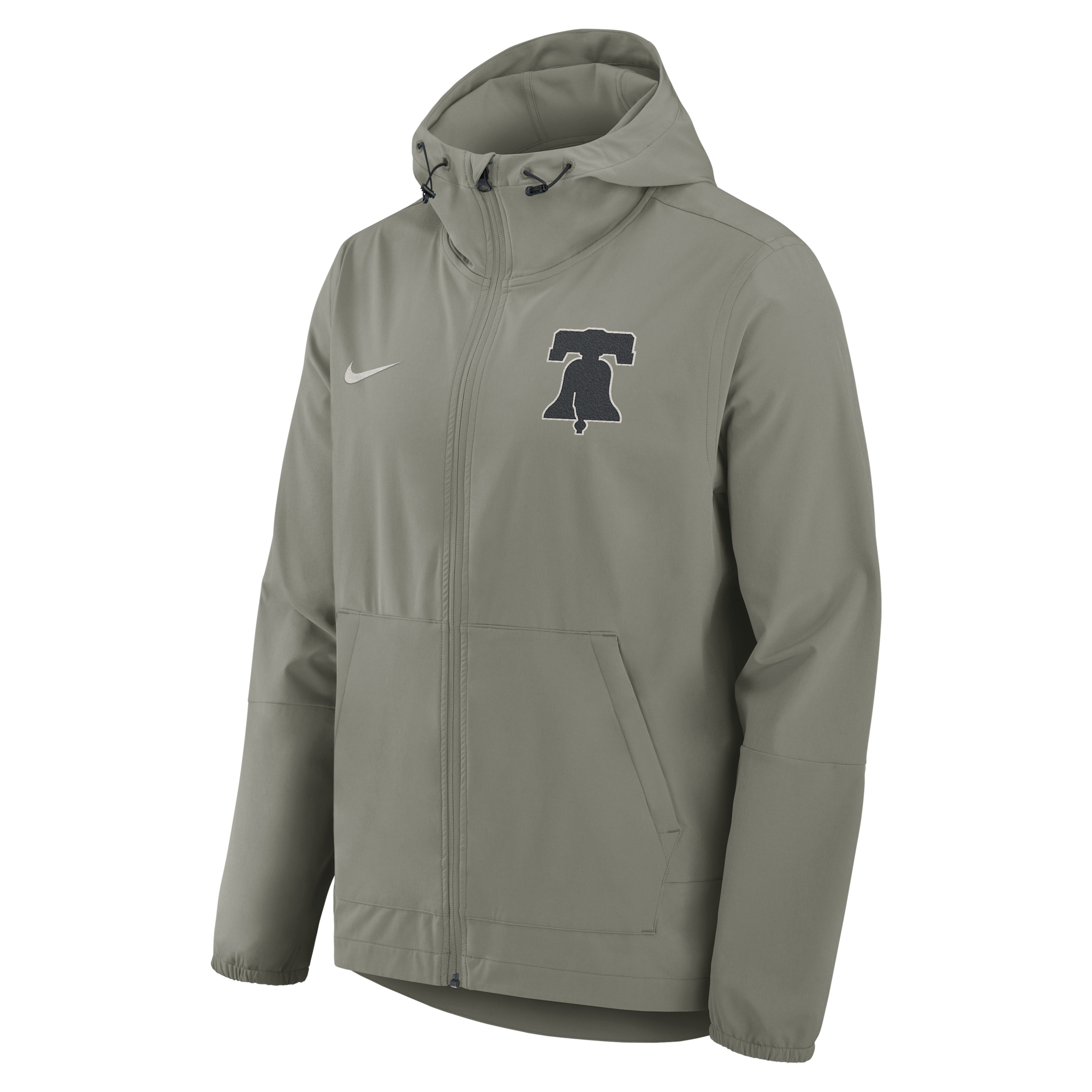 Philadelphia Phillies Unlimited Packable Nike Men's MLB Full-Zip Hooded Jacket in Grey | 02P1N05KPP-VCZ