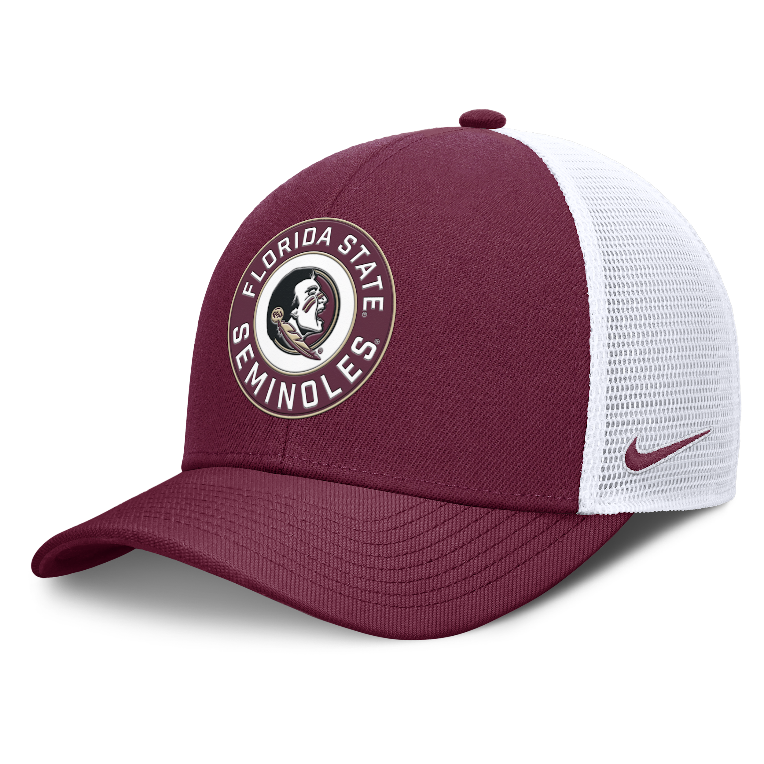 Nike Men's Garnet/white Florida State Seminoles Rise Primetime Performance Trucker Adjustable Hat In Multi