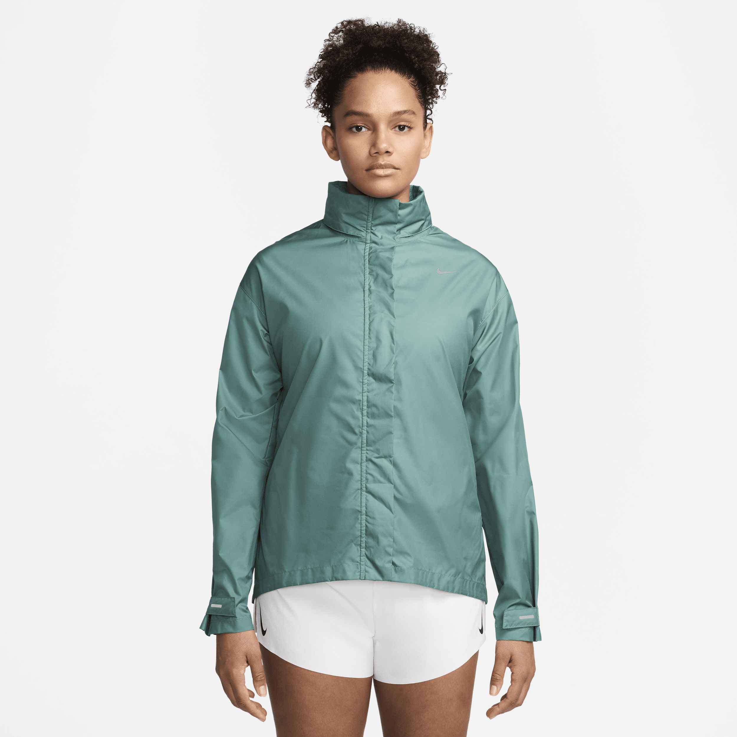 Shop Nike Women's Fast Repel Running Jacket In Green