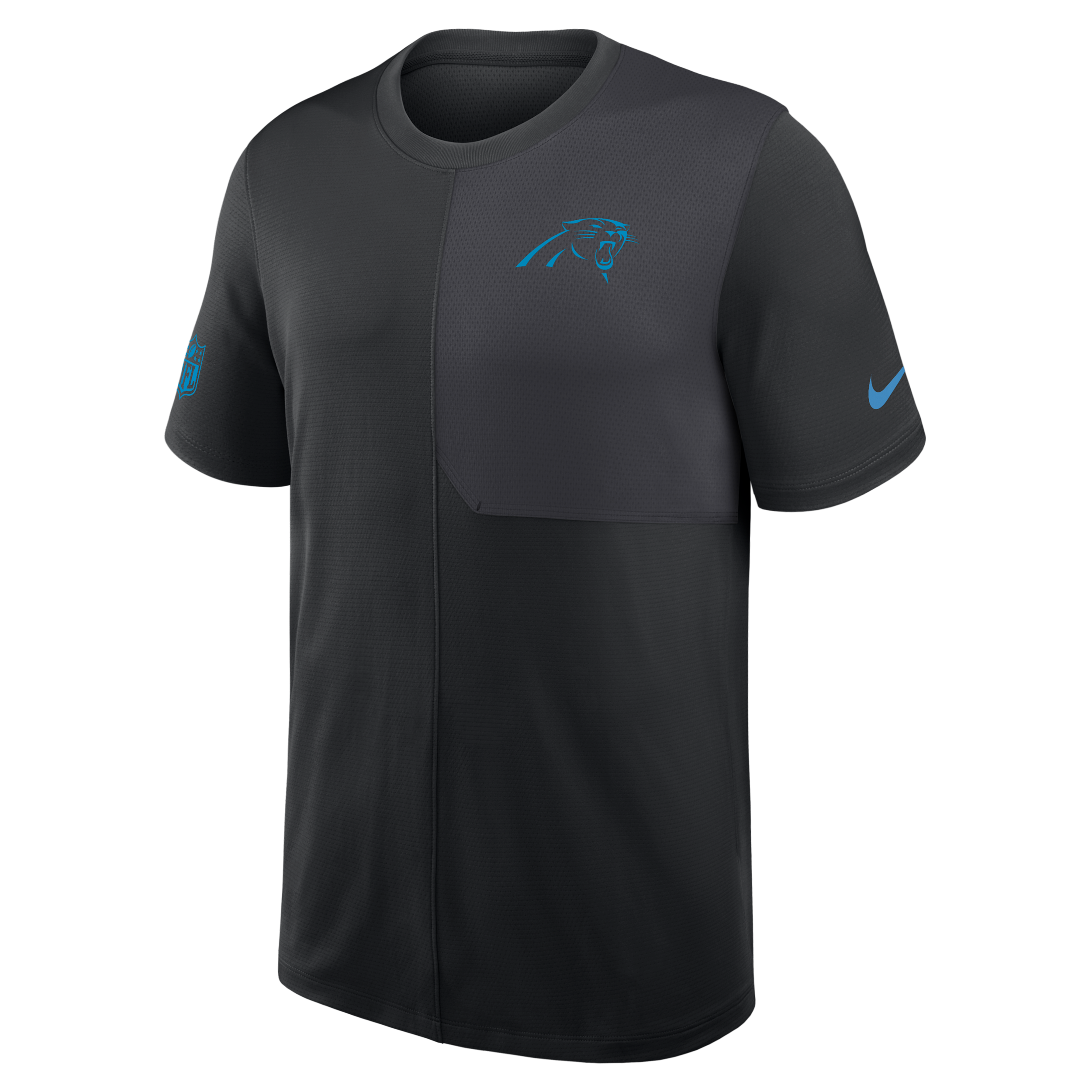 Carolina Panthers Sideline Coach Nike Men's Dri-FIT NFL Top in Black | 03B2166N9D-58P