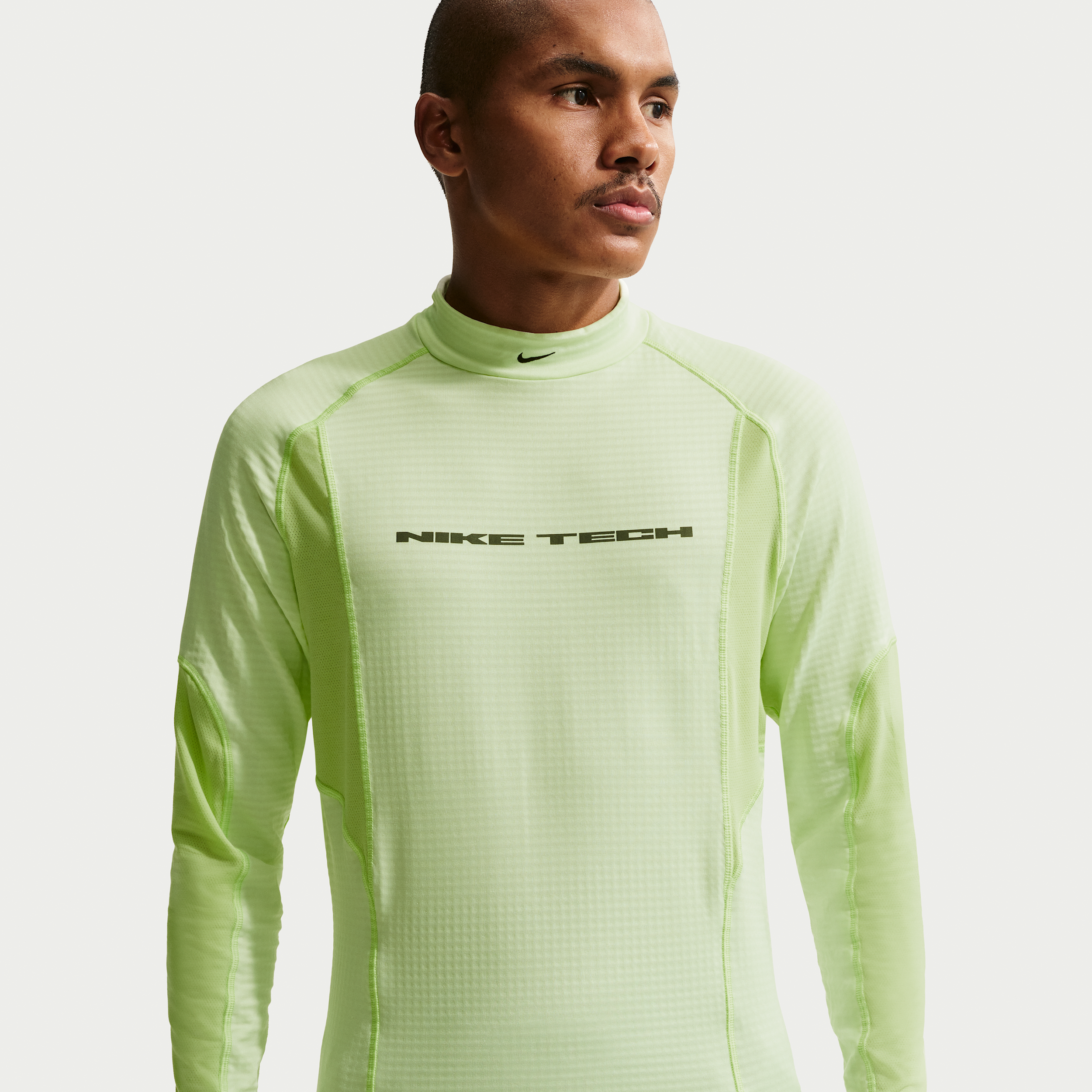Nike Men's Tech Base Layer Long Sleeve Top in Yellow | HV1405-709