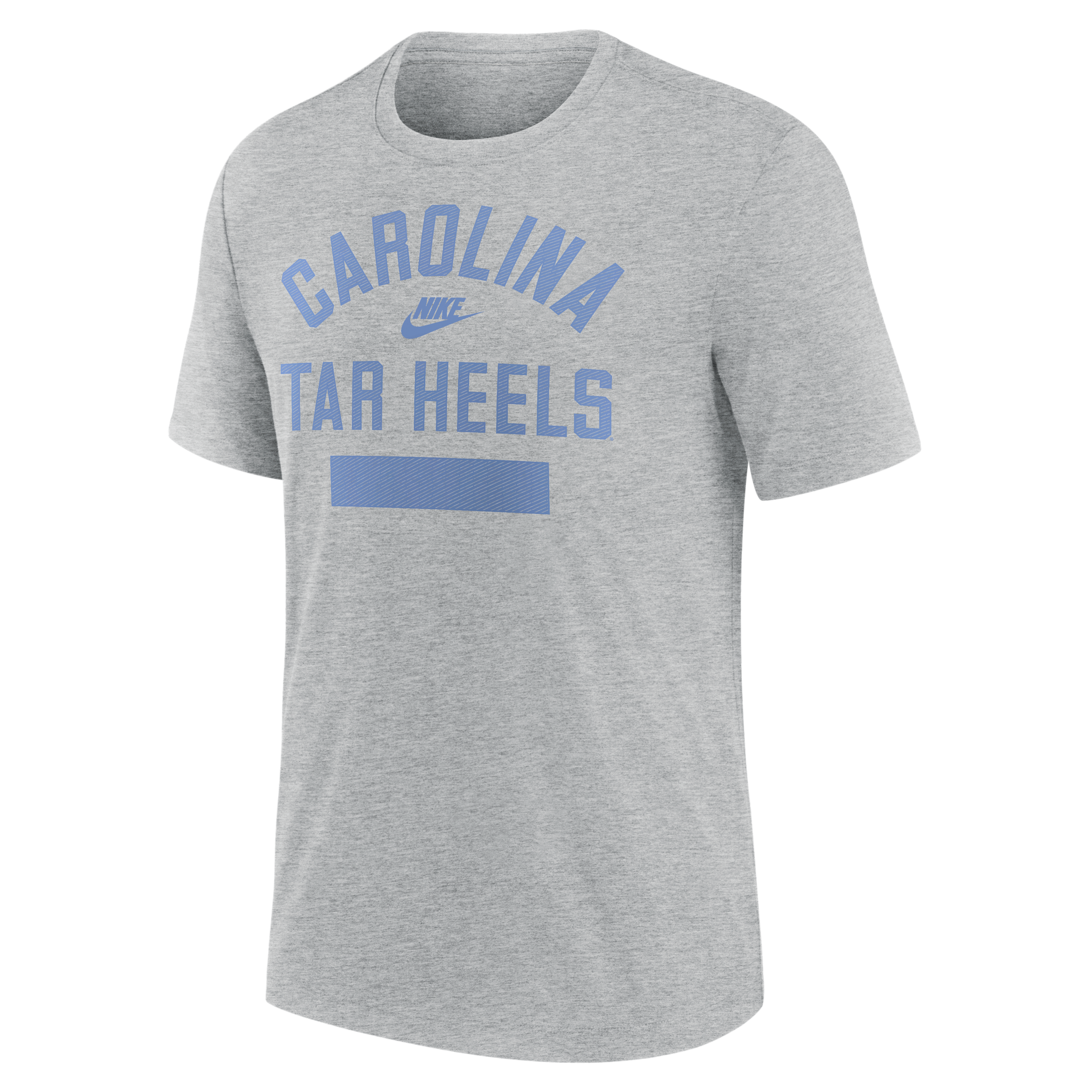 Nike Men's North Carolina Tar Heels Legacy Screen-printed Tri-Blend T-Shirt - Heather Gray