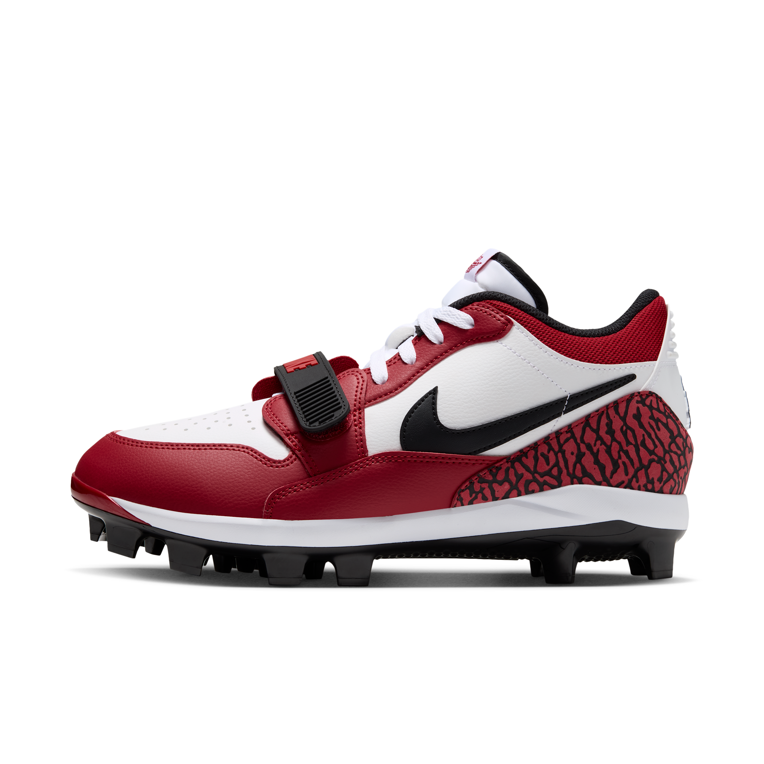 Men's Jordan Legacy 3 Low MCS Baseball Cleats in White | IM3101-100