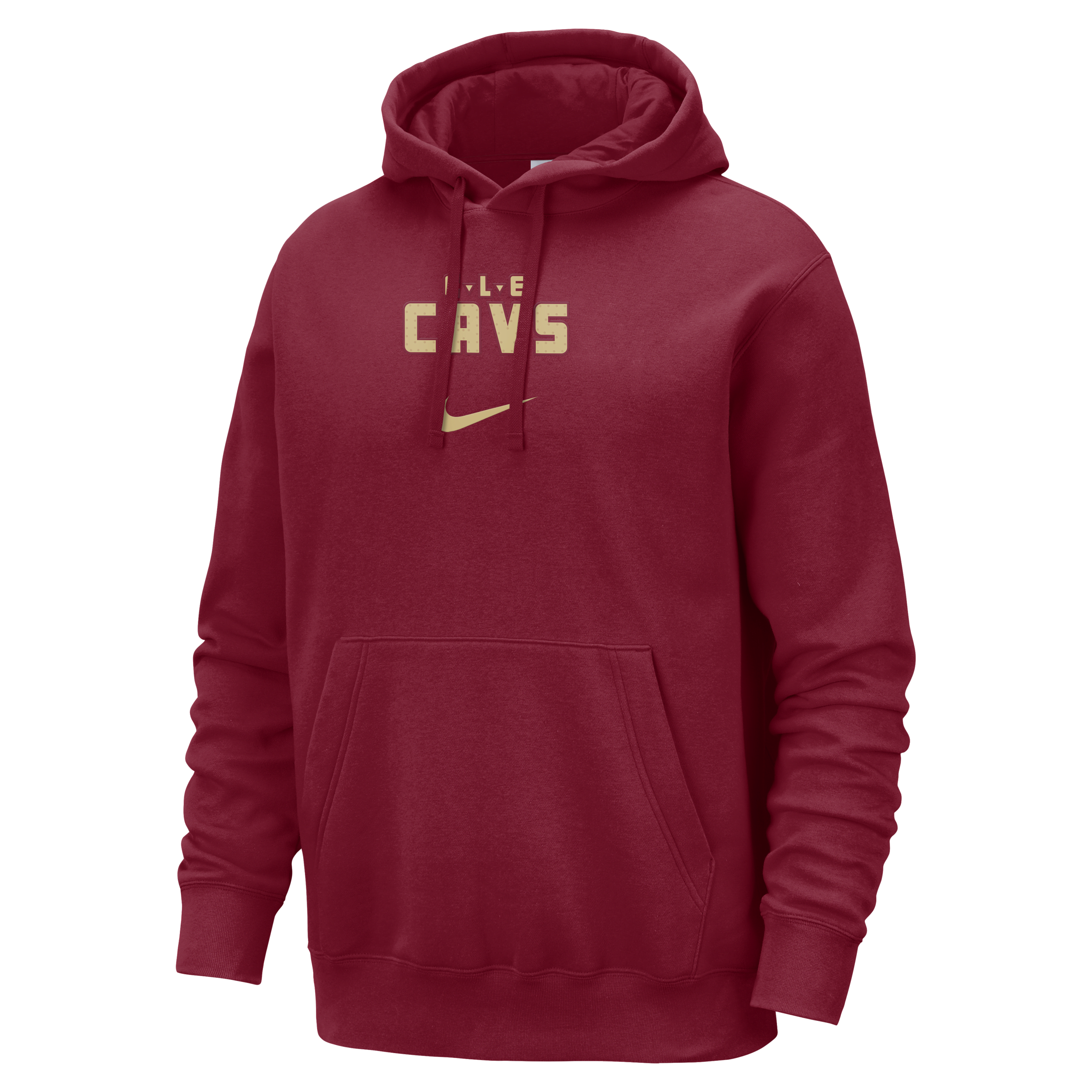Nike Cleveland Cavaliers Club Fleece City Edition  Men's Nba Pullover Hoodie In Red
