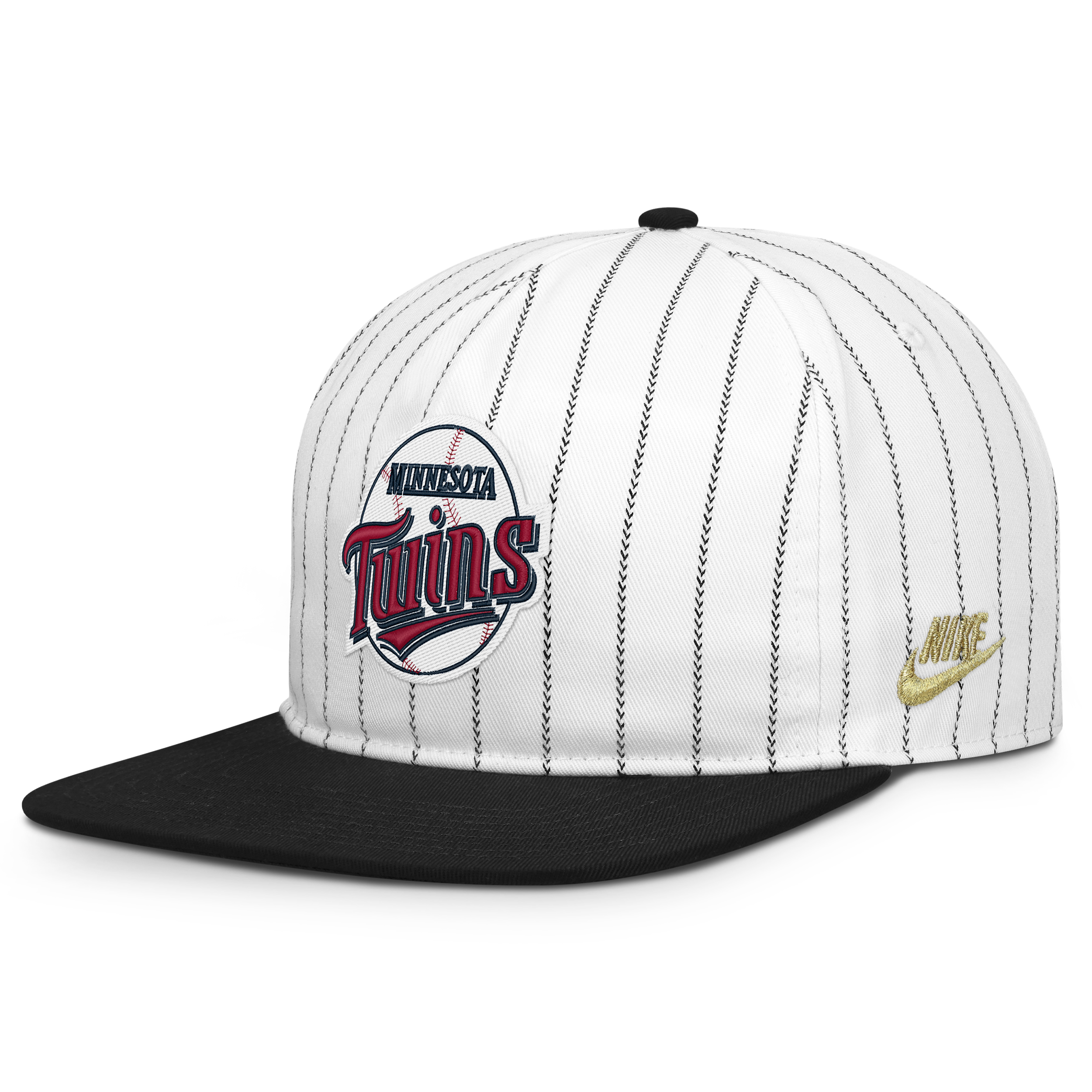 Men's Nike White/Black Minnesota Twins Cooperstown Collection Pro Adjustable Hat - White, Black
