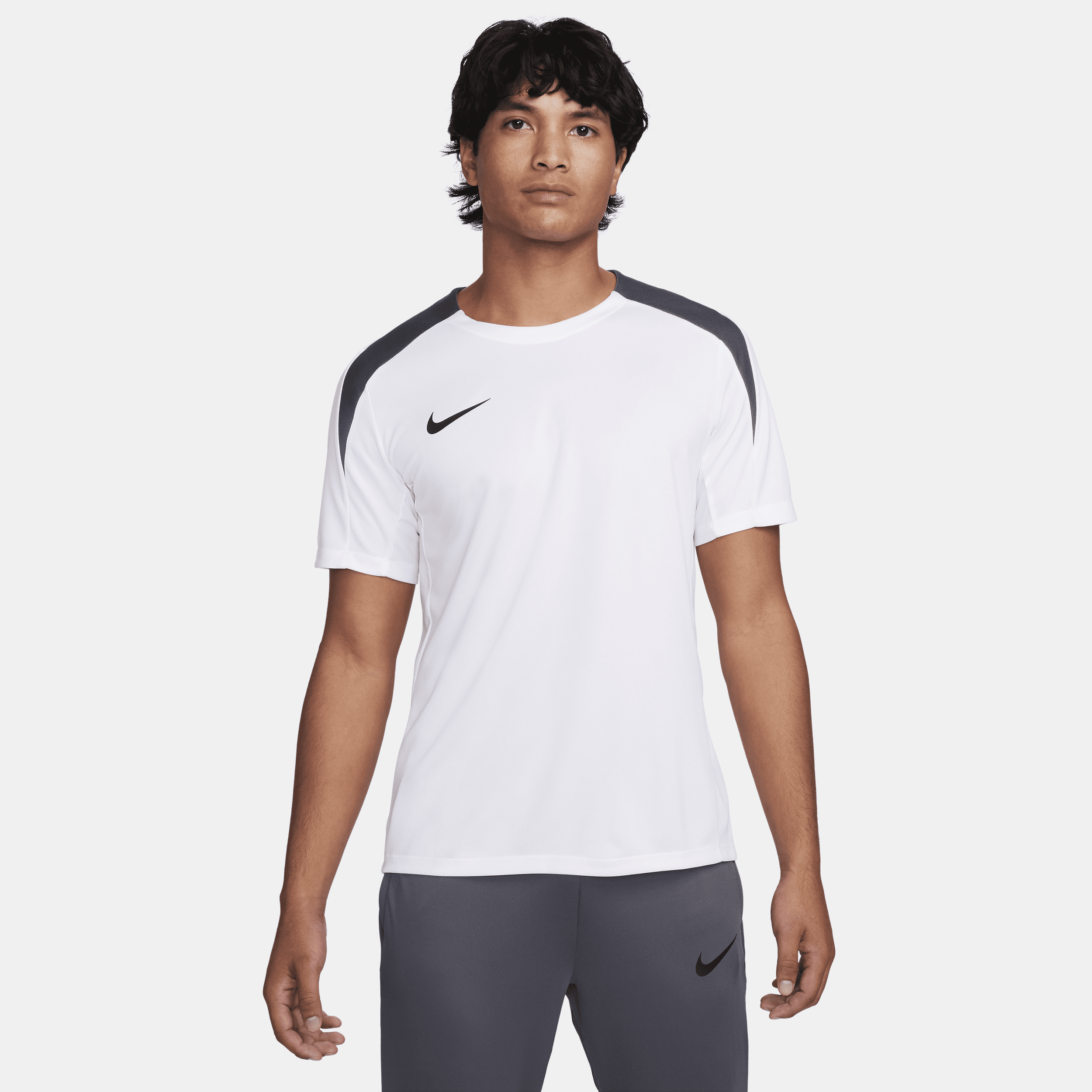 Nike Men's Strike Dri-fit Short-sleeve Soccer Top In White