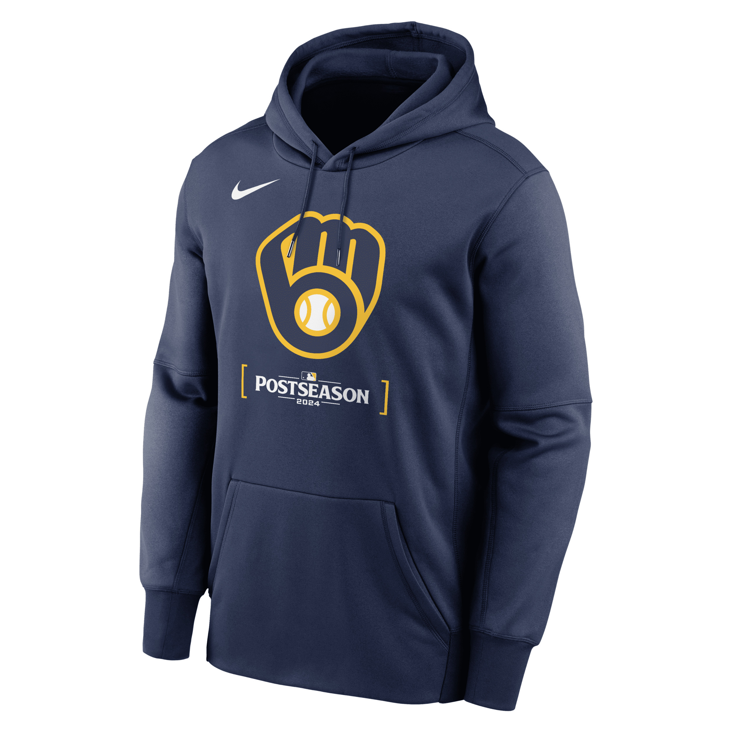 Nike Men's Milwaukee Brewers 2024 Postseason Authentic Collection Men's  Therma Mlb Pullover Hoodie In Blue