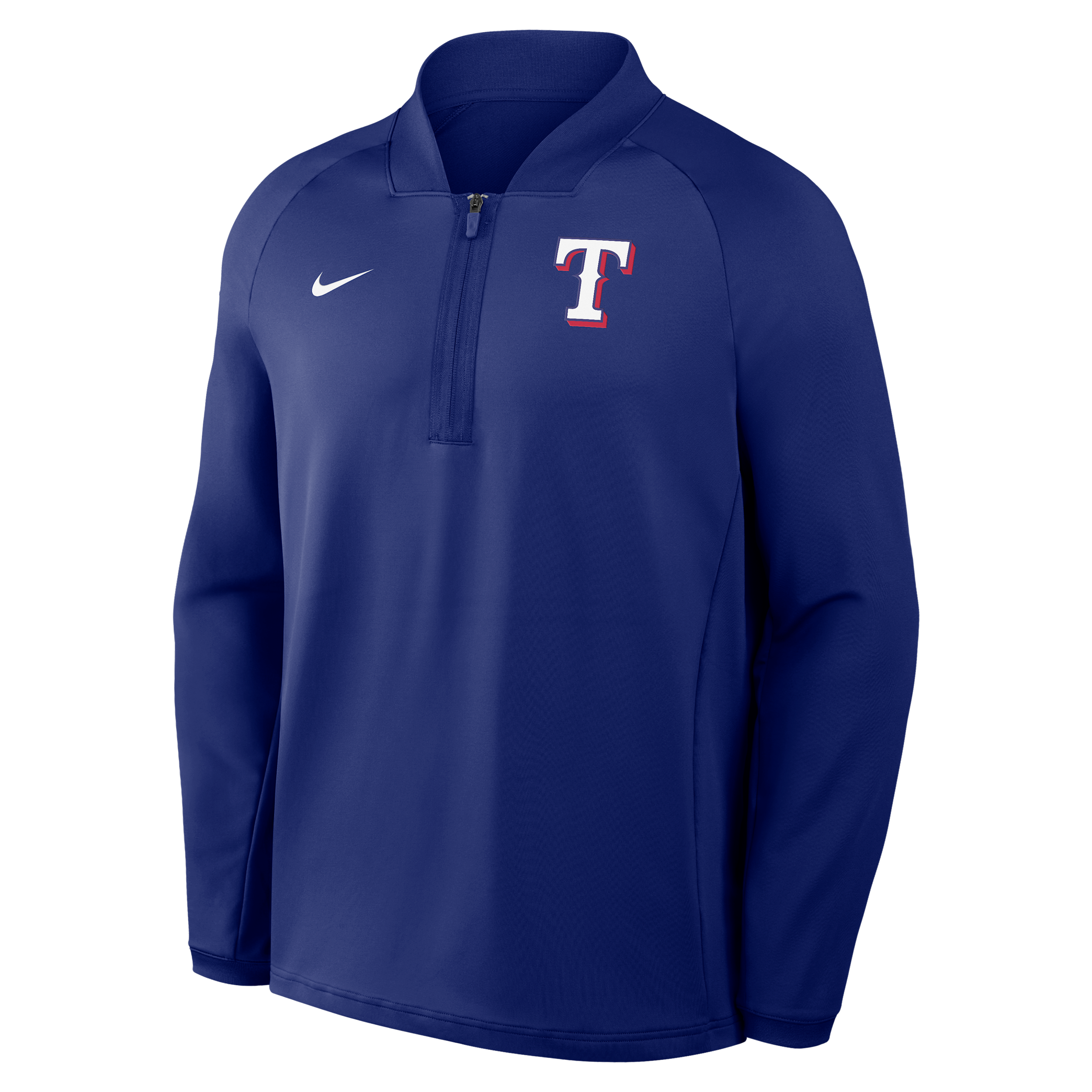 Texas Rangers Authentic Collection Nike Men's Dri-FIT MLB 1/2-Zip Long-Sleeve Top in Blue | 04H947XTER-KRR