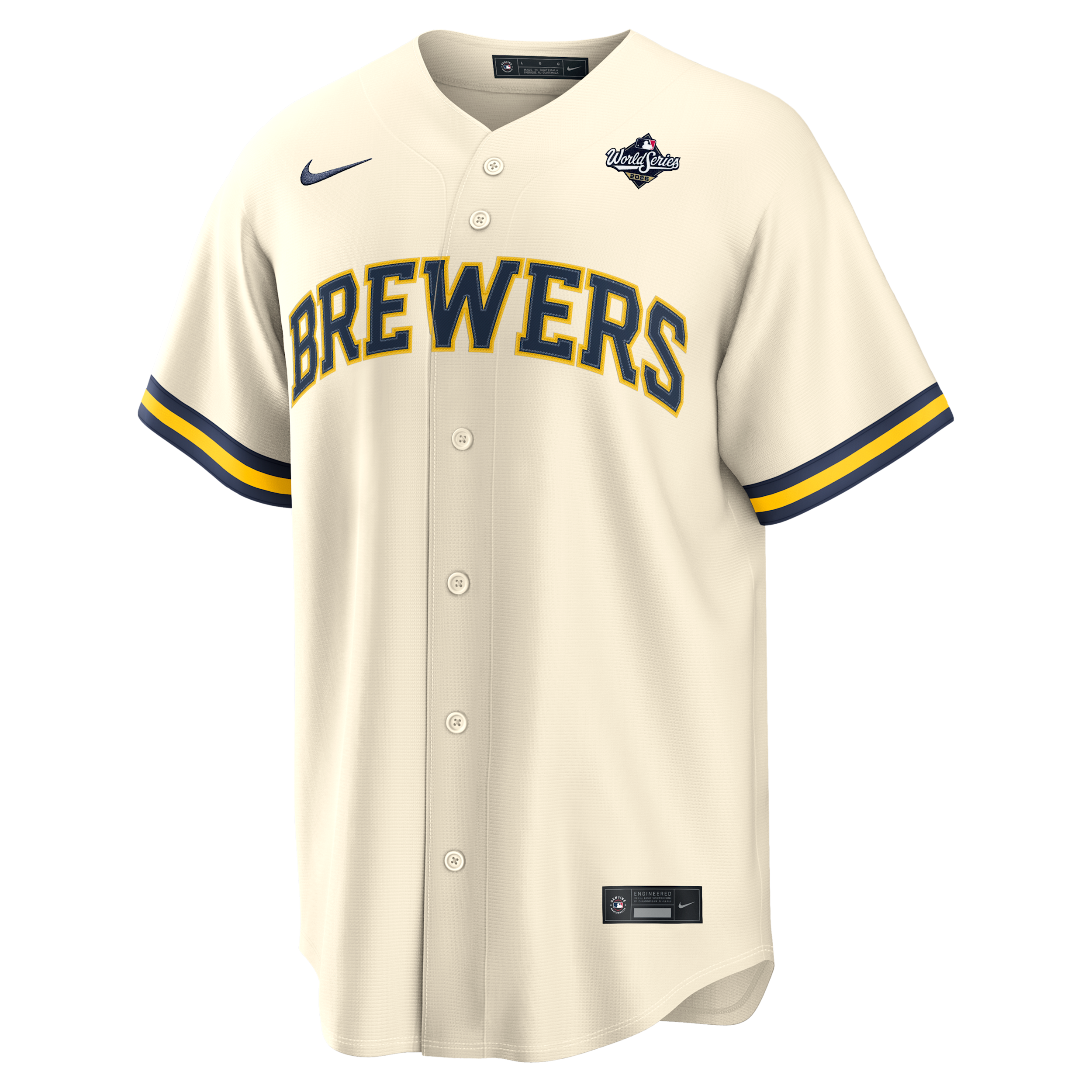 Sal Frelick Milwaukee Brewers 2026 World Series Participant Nike Men's MLB Replica Jersey in Brown | RP260IM46MZ-7F6