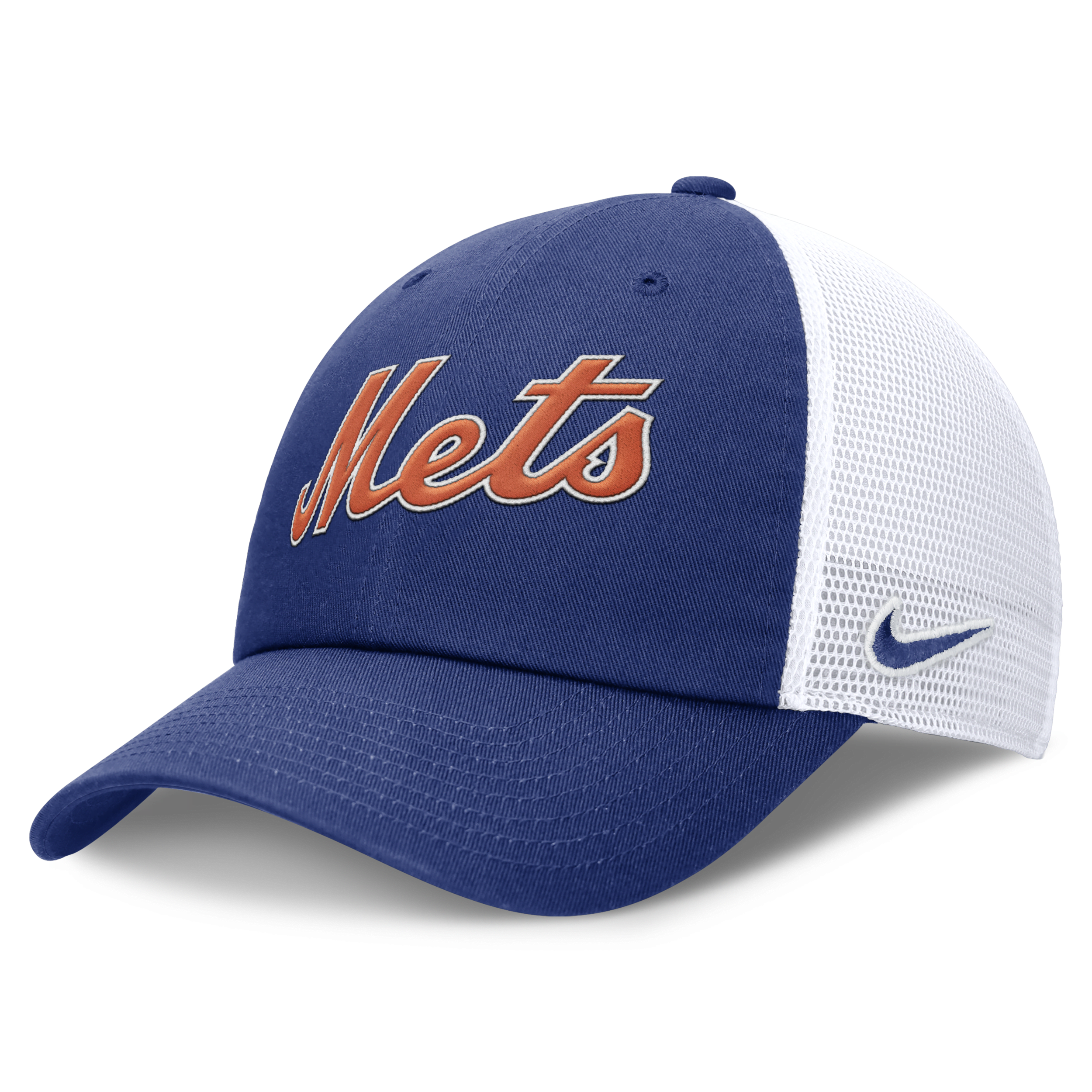 Shop Nike New York Mets Evergreen Wordmark Club  Men's Mlb Adjustable Hat In Blue