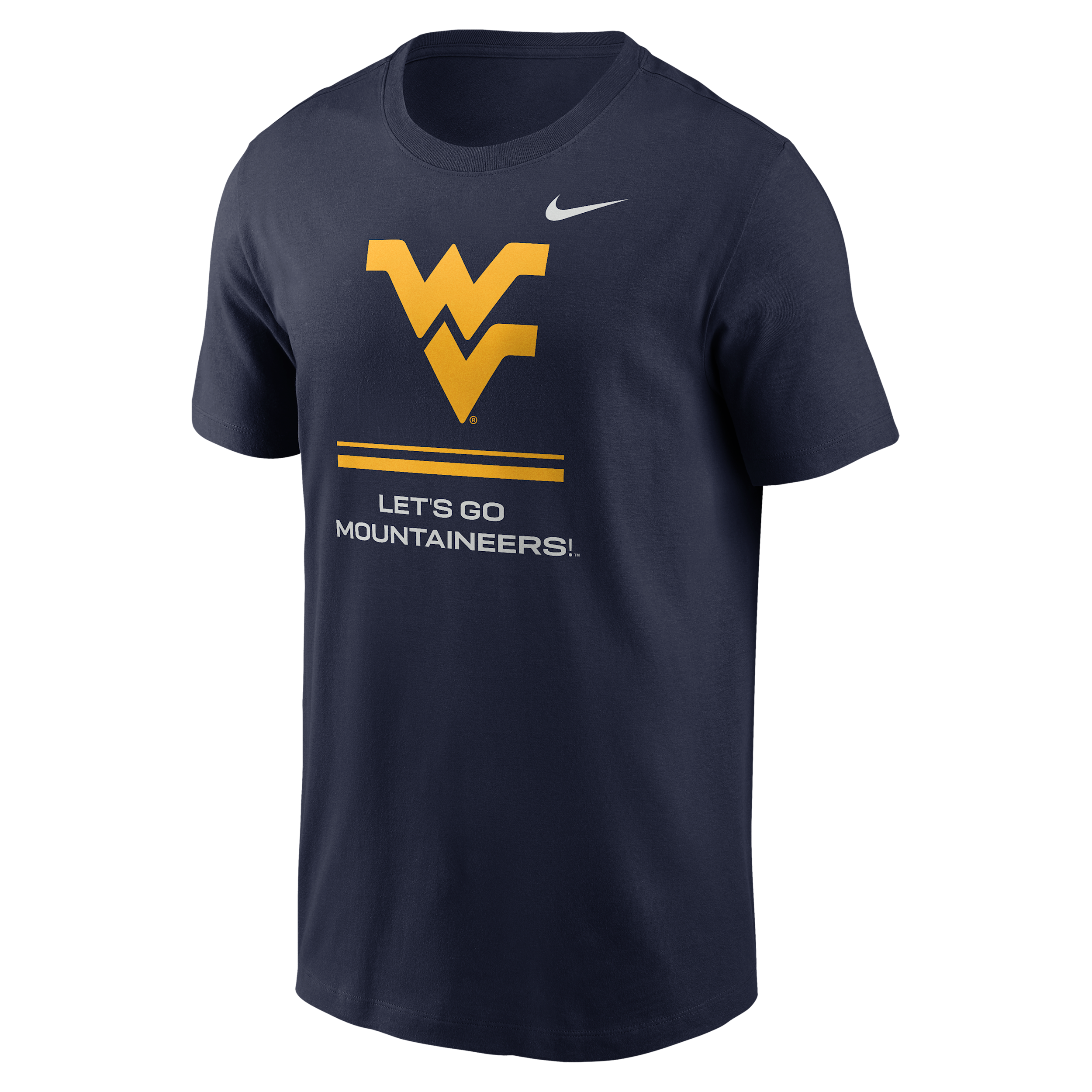 West Virginia Sideline Nike Men's Dri-FIT College T-Shirt in Blue | 02ET41SWVN-ZK0