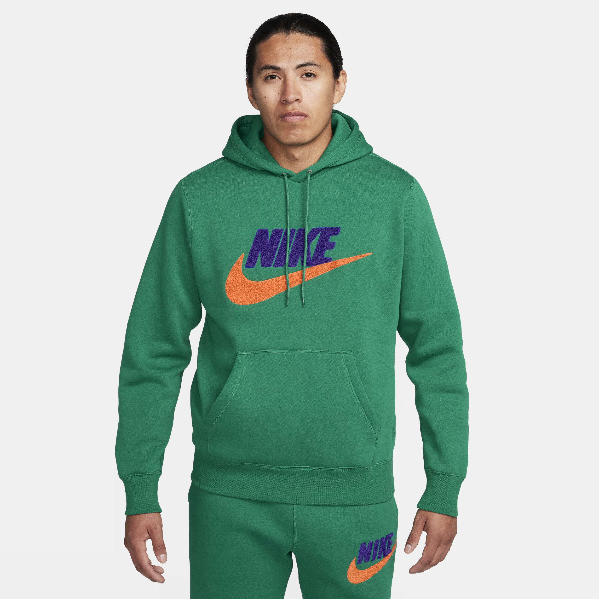 Nike Men's Club Fleece Pullover Hoodie In Green