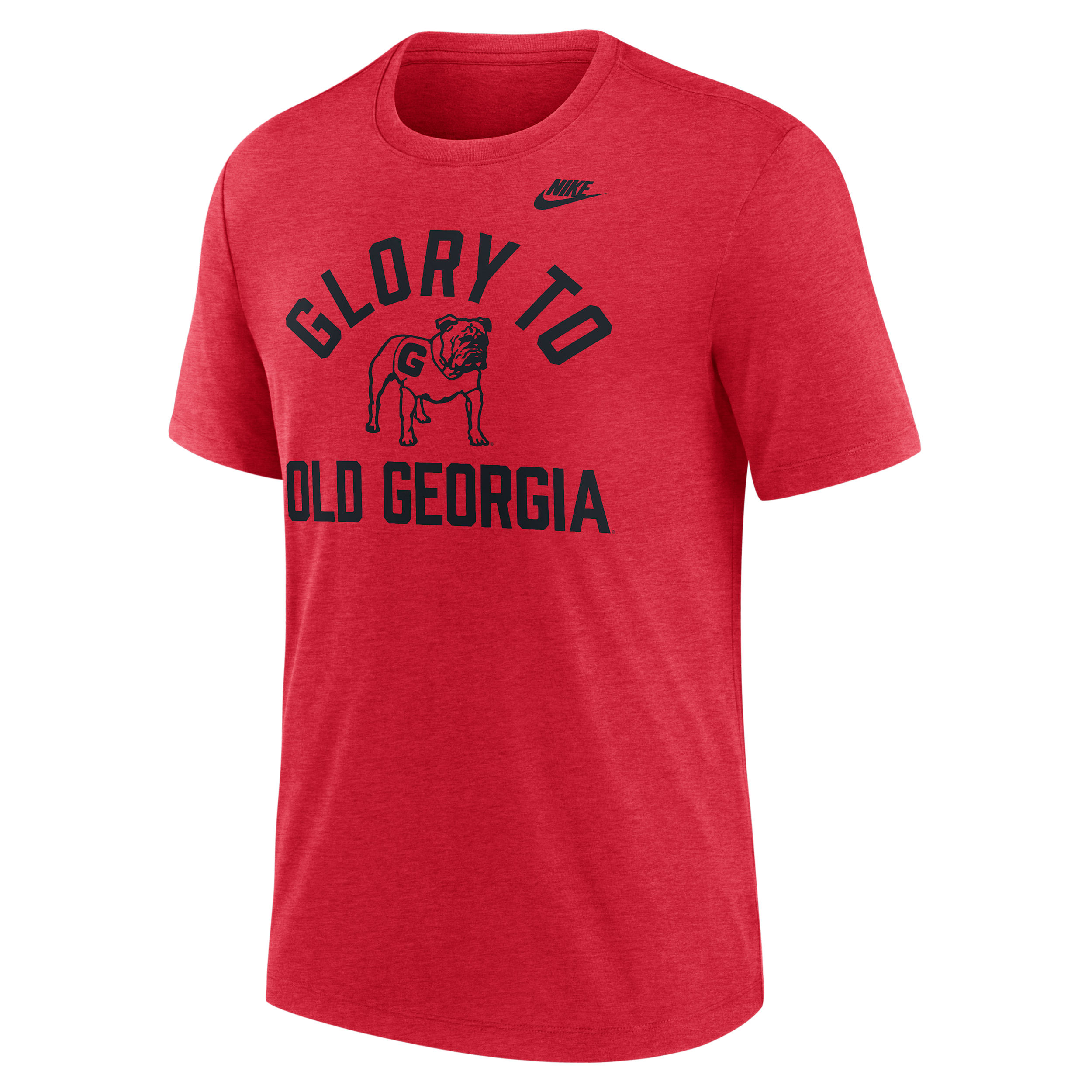 Nike Men's Heather Red Georgia Bulldogs Legacy Mantra Tri-Blend T-Shirt - Heather Red